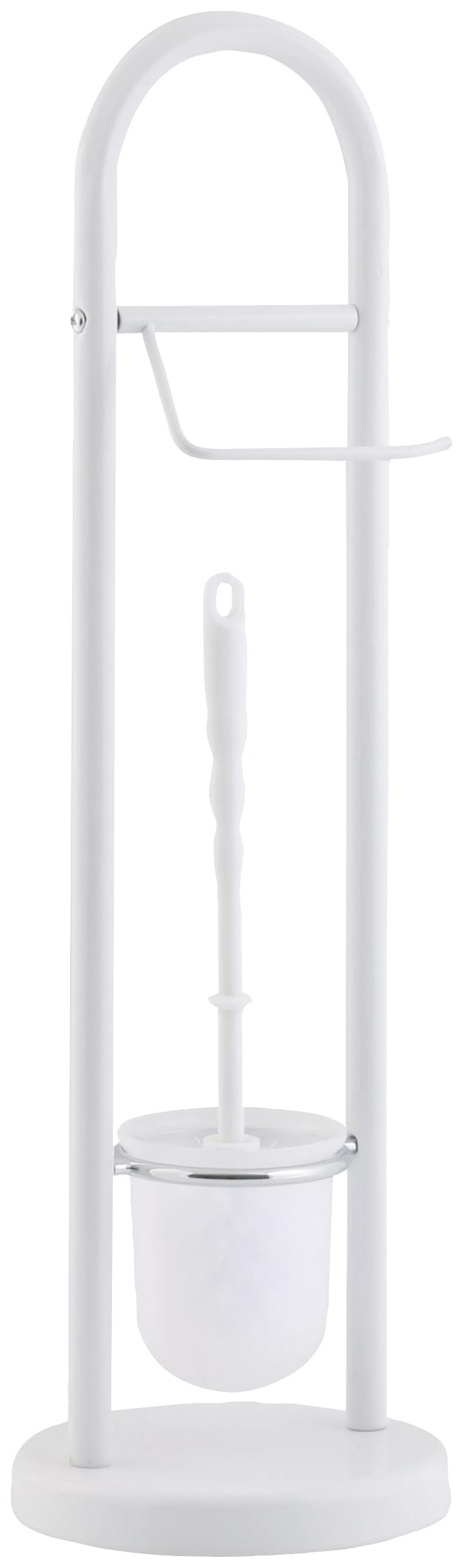 axentia WC-Garnitur, aus Stahl-Kunststoff, weiß, Höhe: 64,5 cm