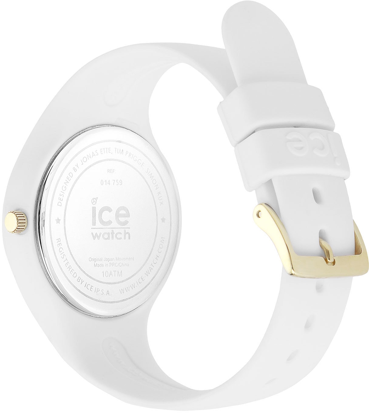 ice-watch Quarzuhr »ICE glam - Small - 3H«, Armbanduhr, Damenuhr, Silikonarmband, bis 10 bar wasserdicht