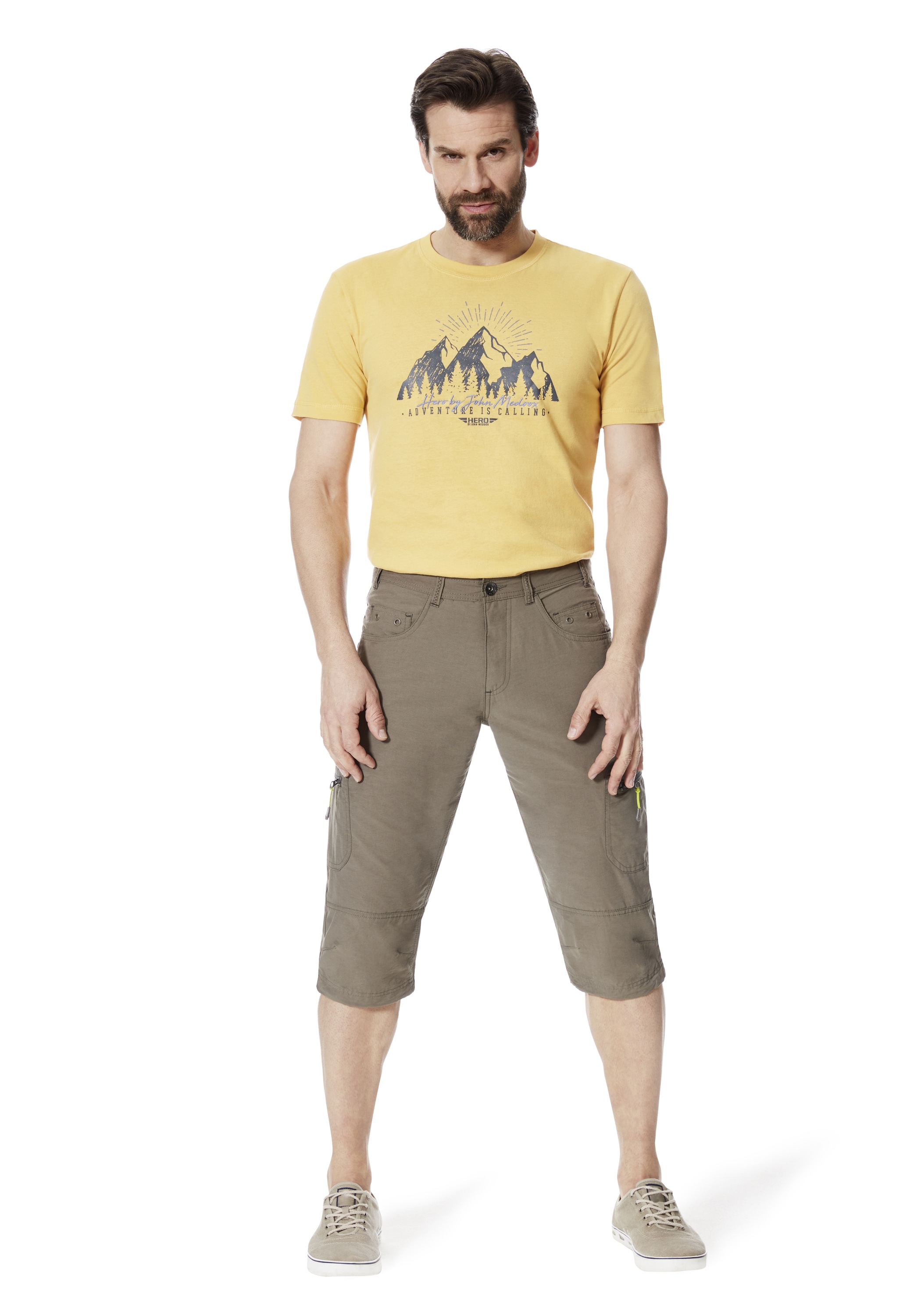 HERO by John Medoox Bermudas »Trekking Hero by John Medoox 7/8 Hose«, Straight Fit Casual Funktionsqualität für Herren