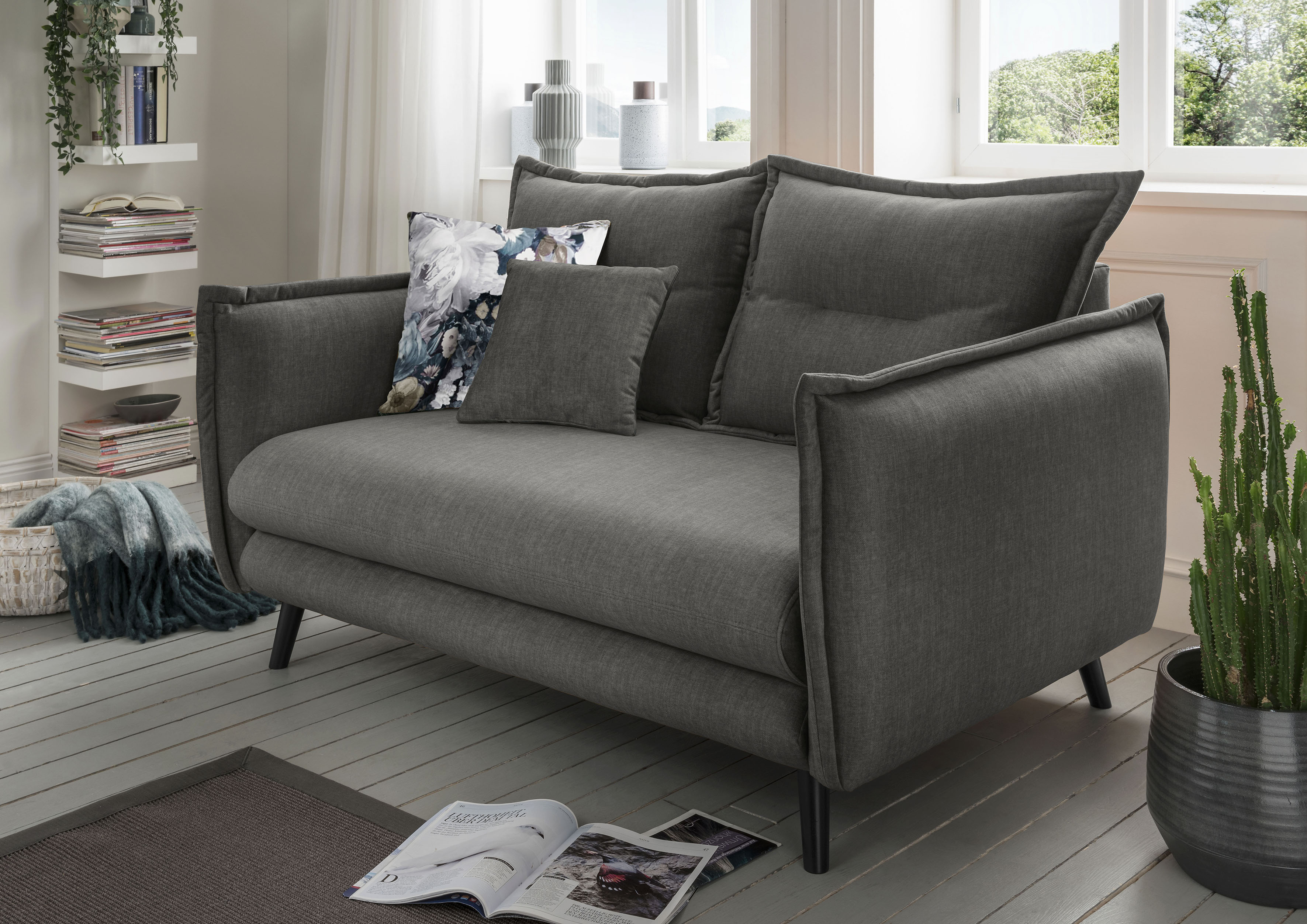 Thumbnail - Home affaire 2-Sitzer "Lazio" inklusive 1 Stk. Wende- und 1 Stk. Zierkissen