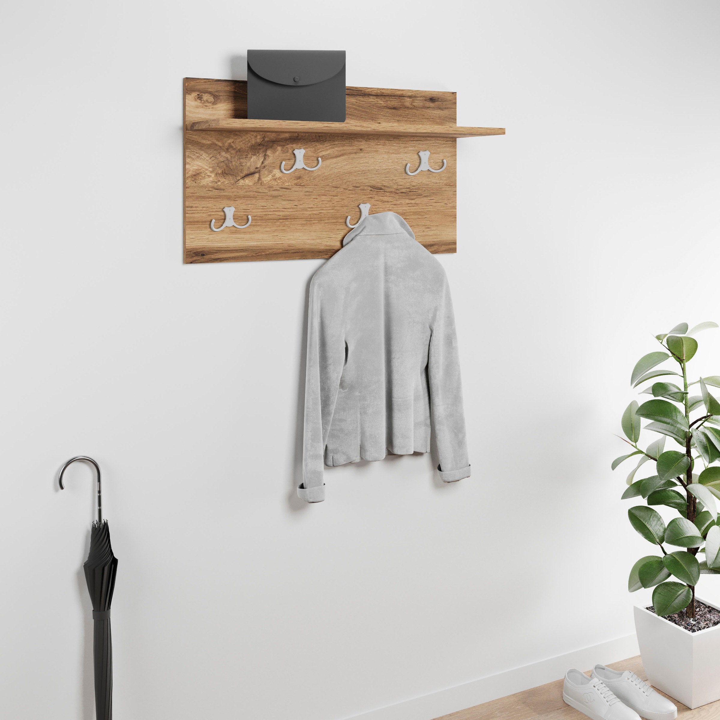 OTTO home Garderobenpaneel "Paris" 1 Stk. tlg. Praktische Wandgarderobe mit günstig online kaufen