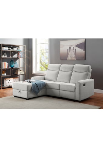 ATLANTIC home collection Ecksofa »Gero« su Relaxfunktion ir Sta...