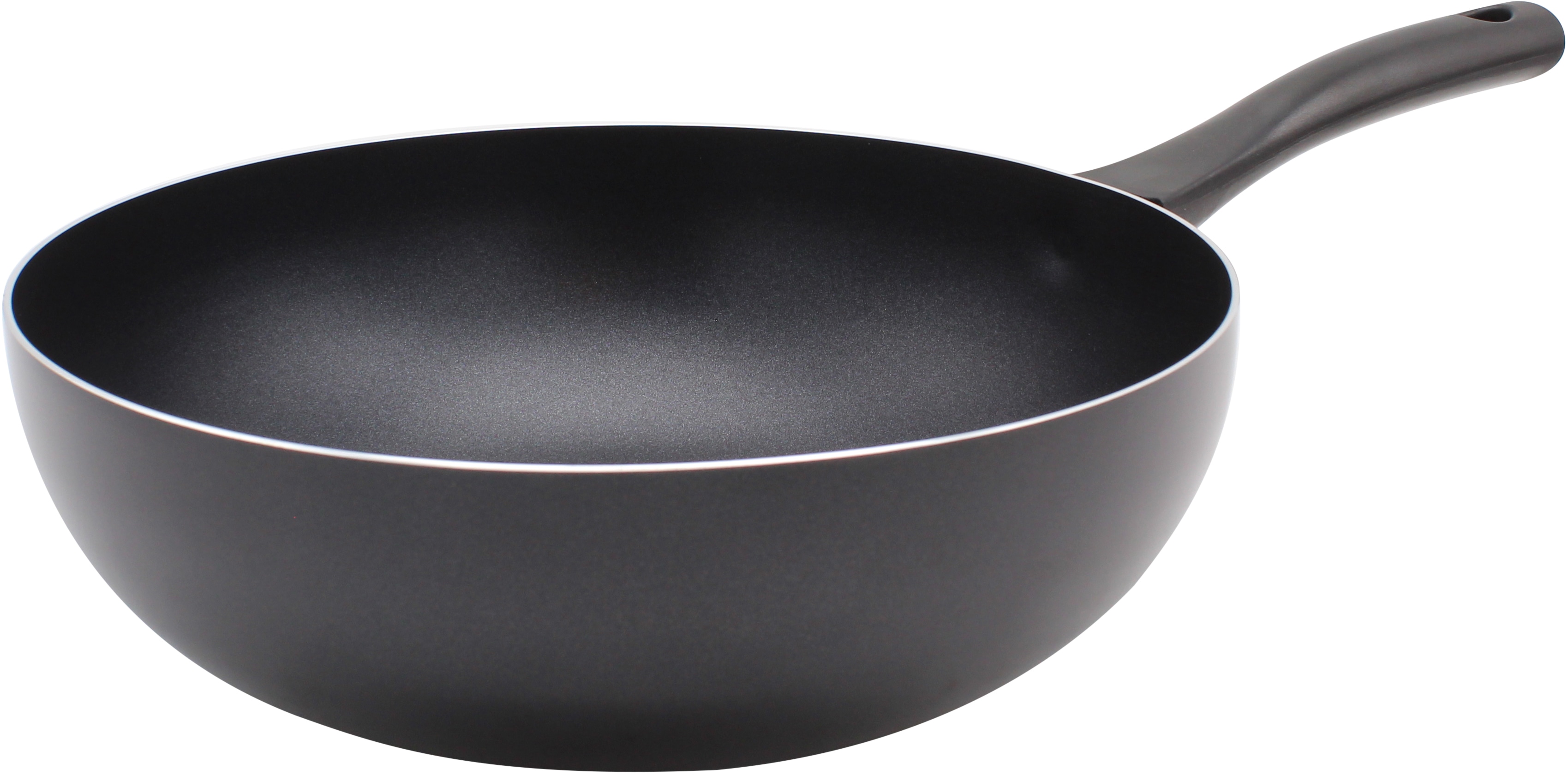 Krüger Wok "Aluminium Wokpfanne, 28 cm" Aluminiumguss 1 Stk. tlg. für Induktions-Kochfelder geeignet