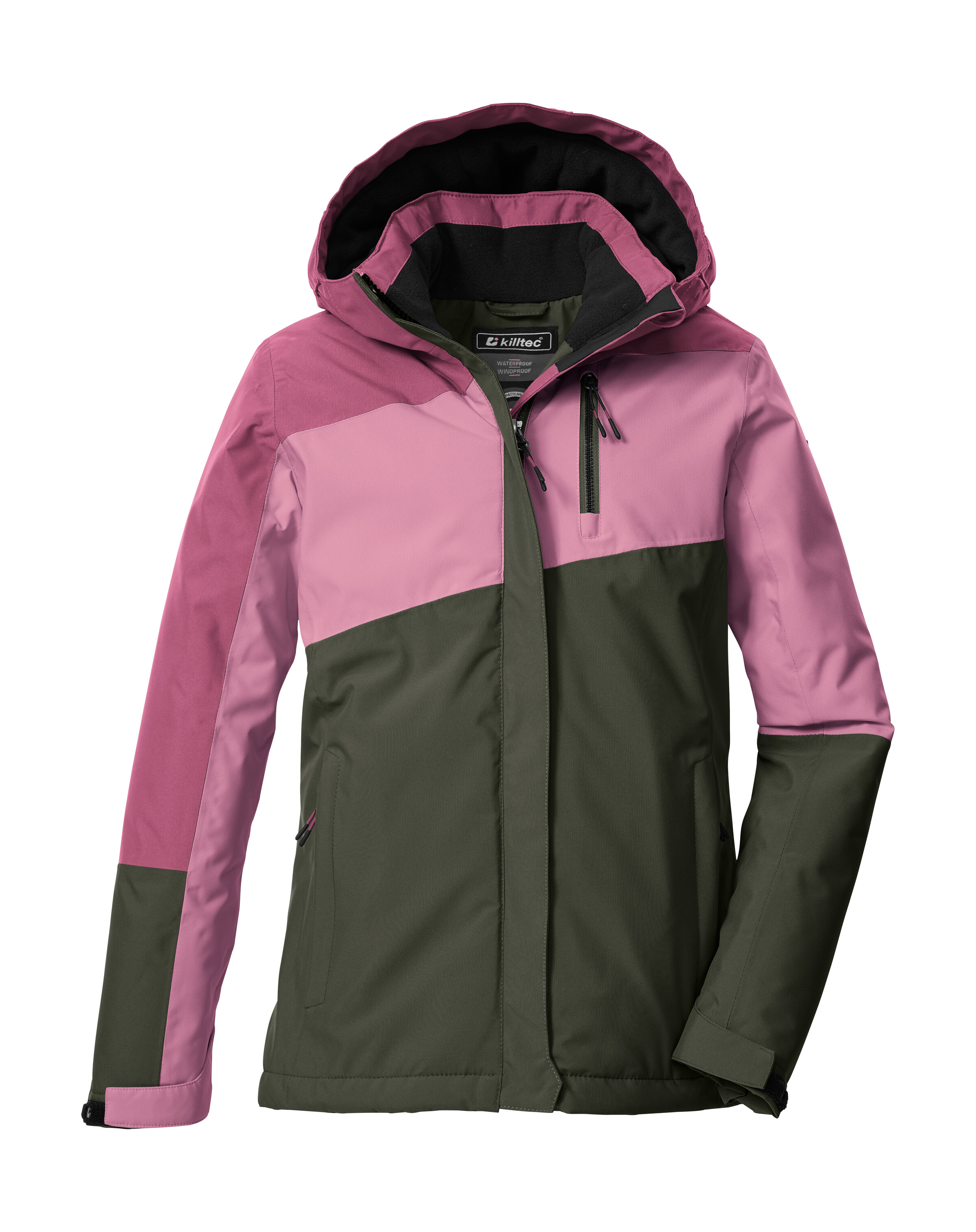 Killtec Funktionsjacke "KOW 218 GRLS JCKT" Winddichte, wasserdichte Kinderjacke mit verstellbarer Kapuze