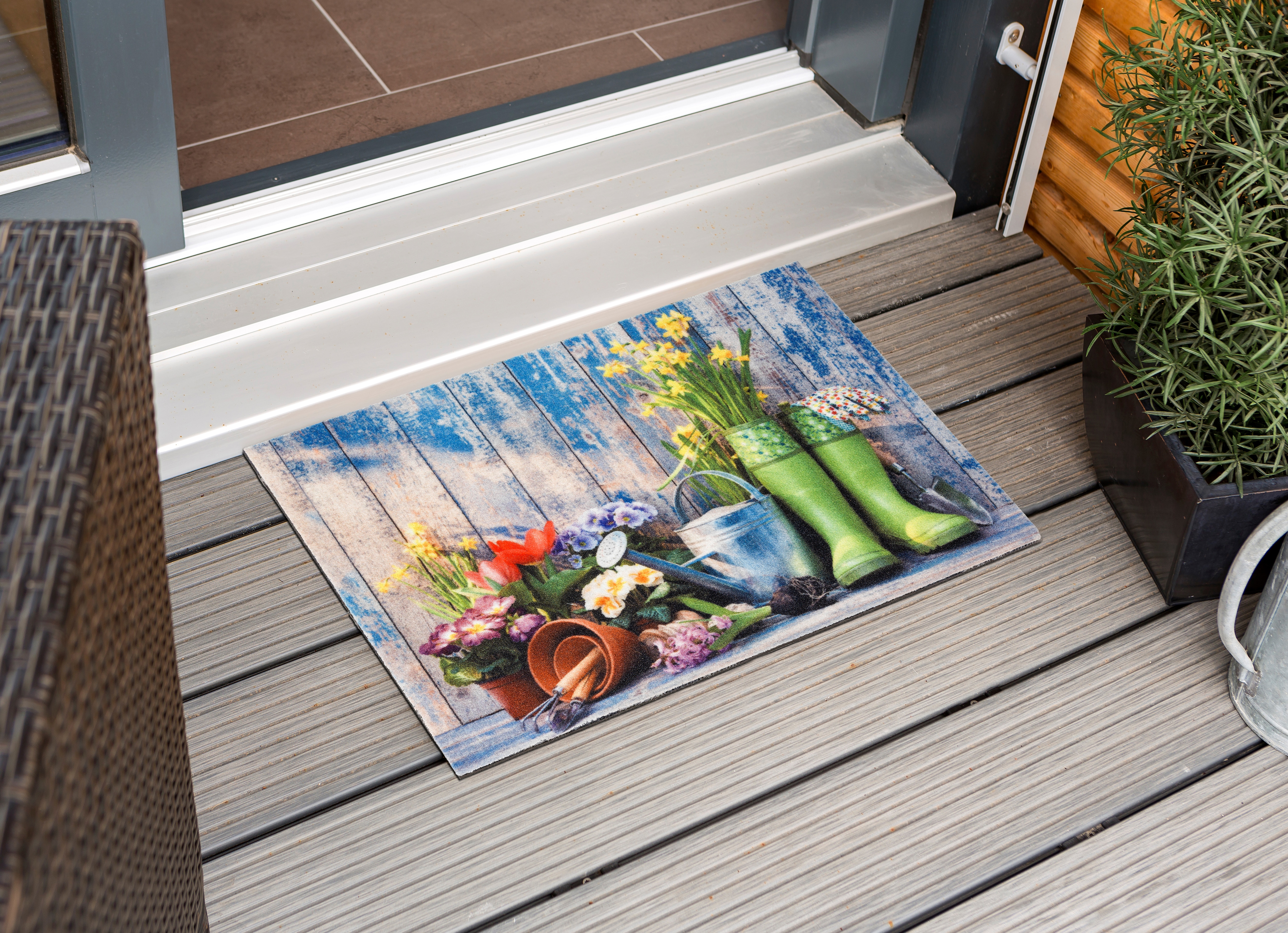 ASTRA Fußmatte "Deco Print 139" rechteckig 6 mm Höhe Sauberlaufmatte, Türmatte, waschbar, Eingangsbereich, rutschfest