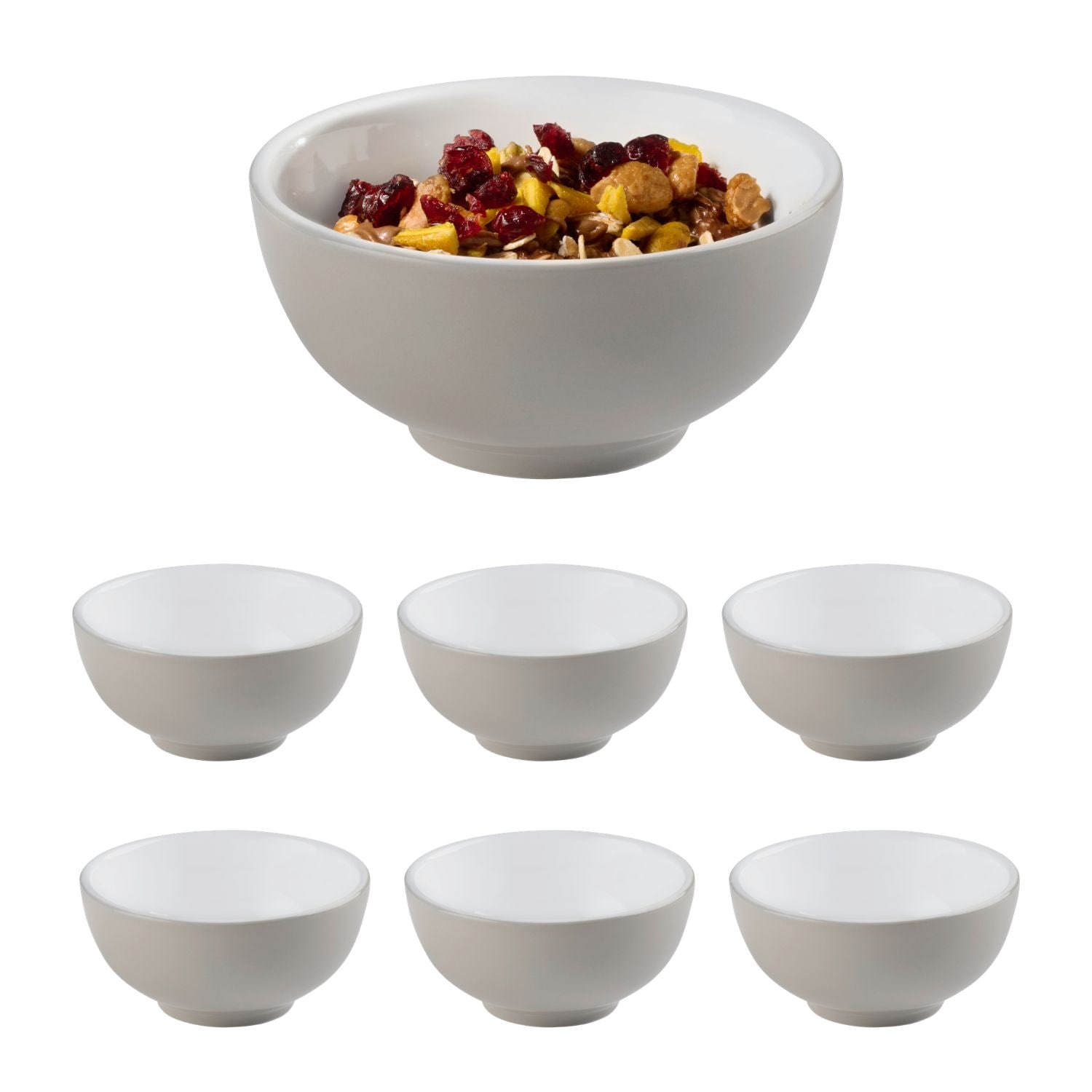 APS Schale "SNUG" 6 aus Porzellan Porzellan Ø 12 cm, 250ml, stapelbar, spülmaschinengeeignet