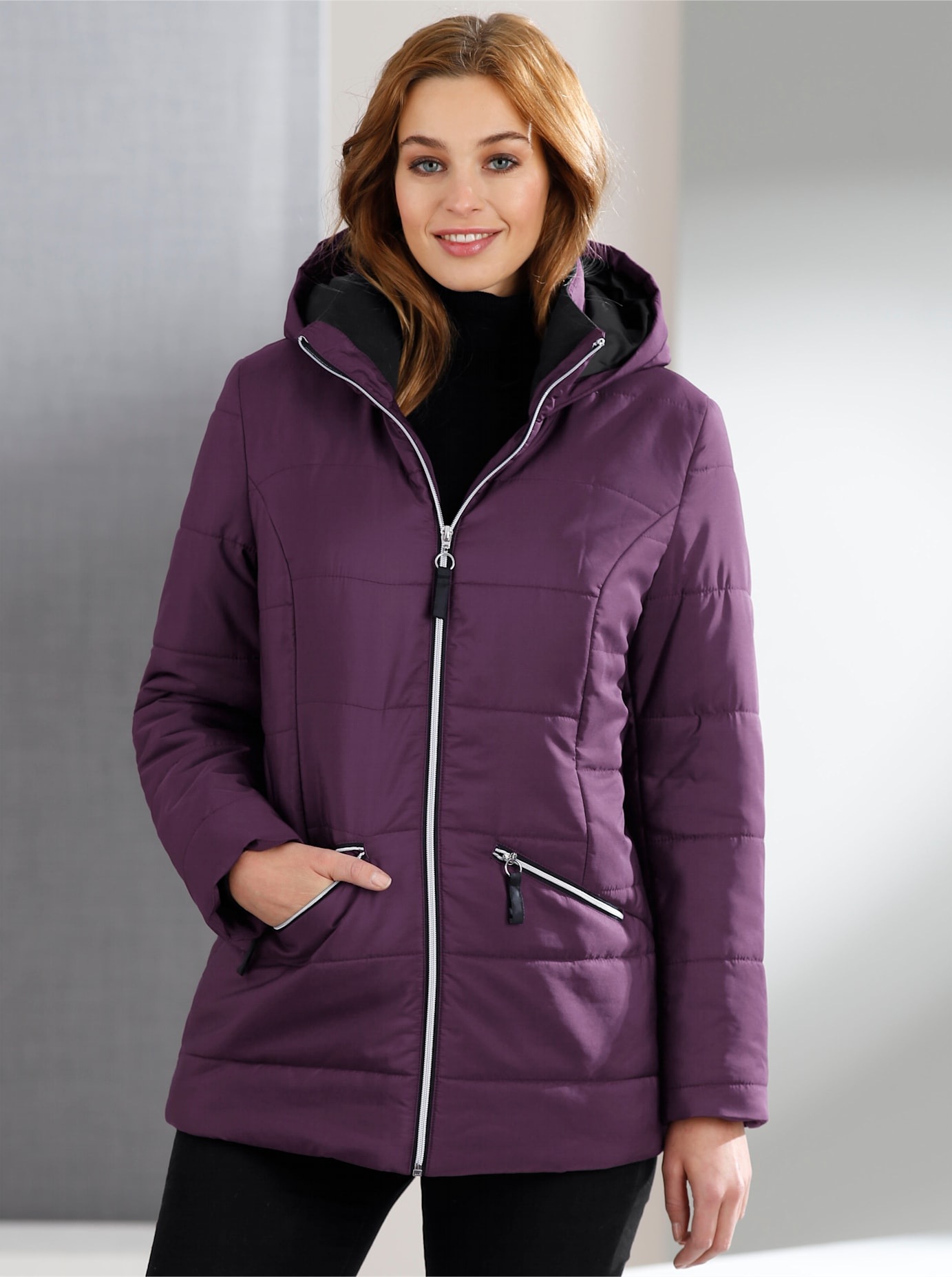 Classic Basics Steppjacke, mit Kapuze günstig online kaufen