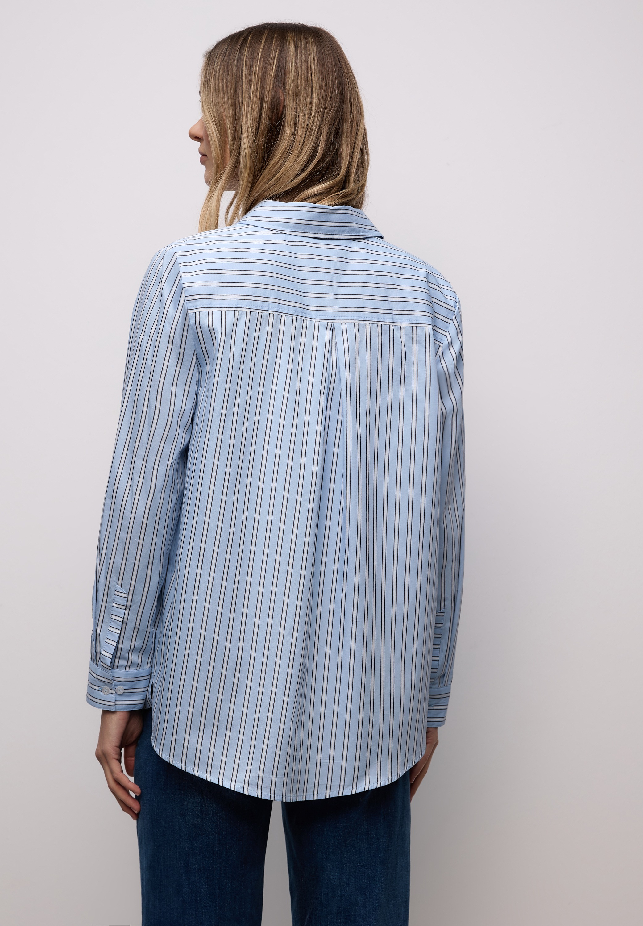 STREET ONE Langarmbluse aus reiner Baumwolle günstig online kaufen