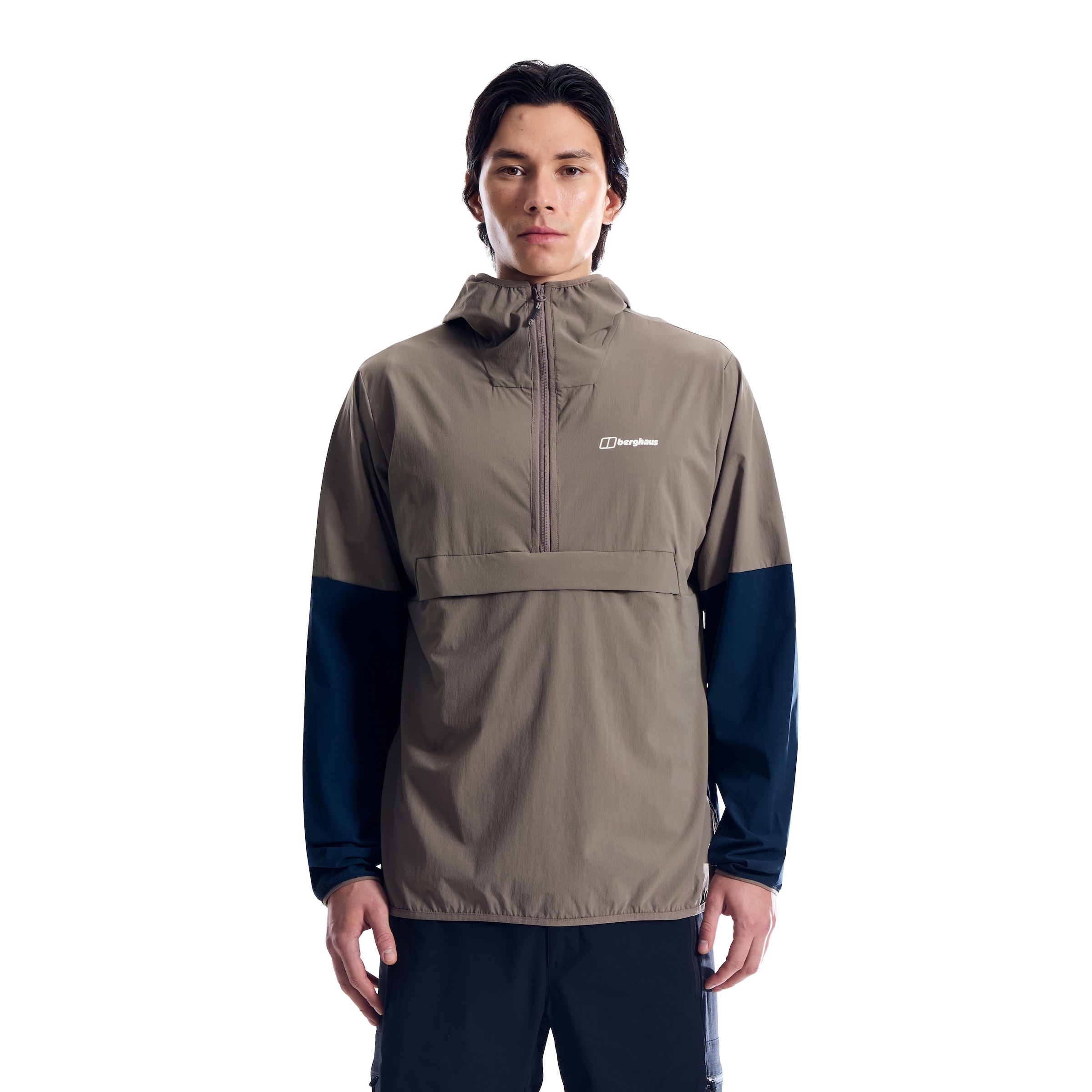 Berghaus Funktionsjacke "M WANDERMOOR WIND SMOCK." leichte Funktionsjacke, mit Polyesterfutter, aus Polyamid und Elasthan
