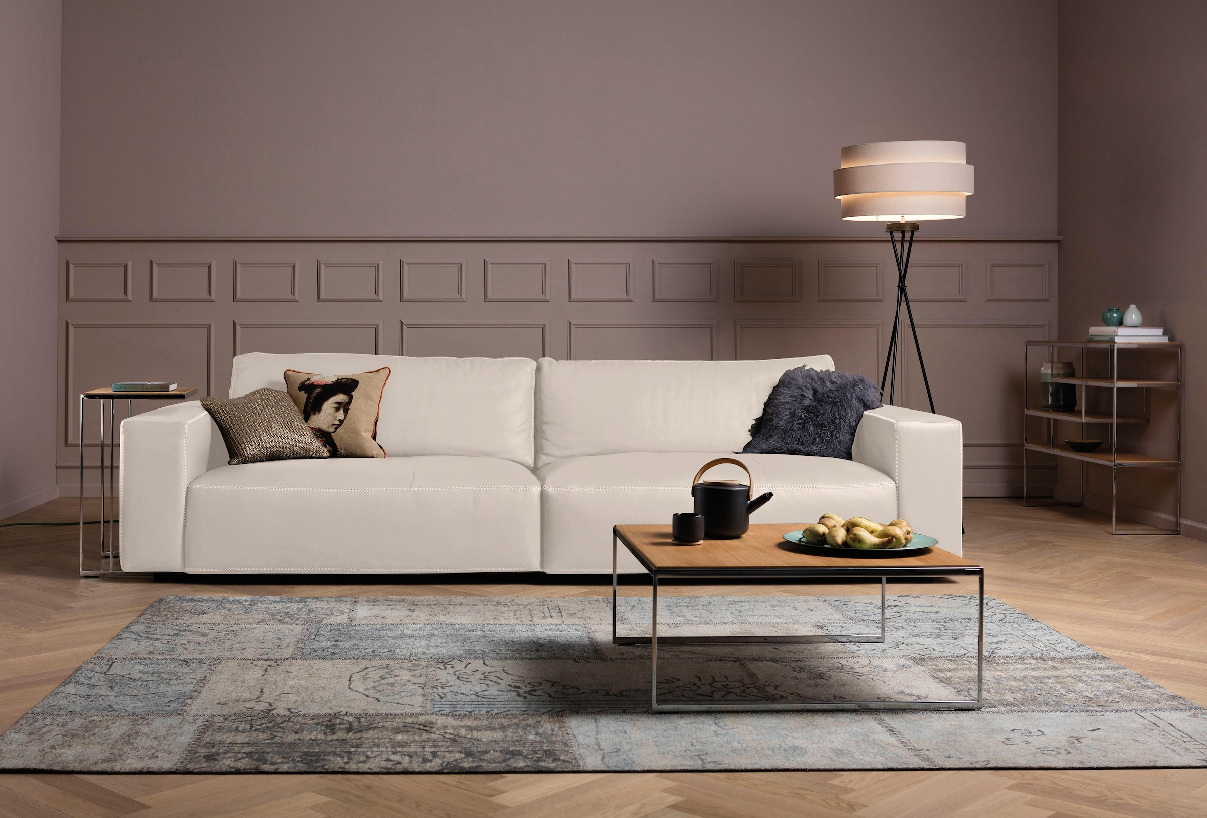 Musterring Big-Sofa "LUCIA Mega Sofa, zeitlos, bequem, Breite 292cm, Kontrastnähte" in vielen Qualitäten und 4 unterschiedlichen Nähten, 3-Sitzer