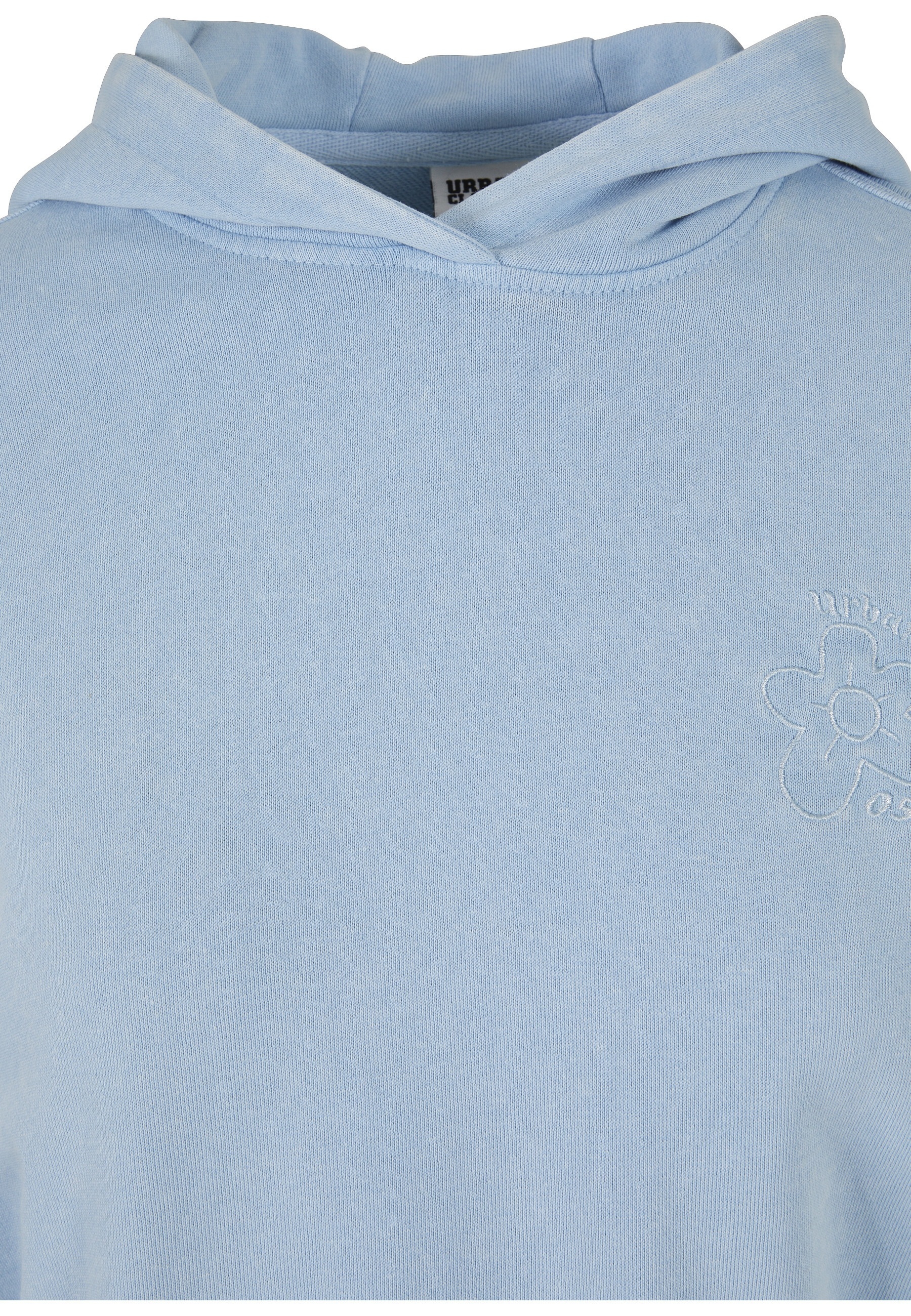 URBAN CLASSICS Kapuzensweatshirt »Urban Classics Damen Ladies Short Flower Embroidery Terry Hoody«, 1 Stk.
