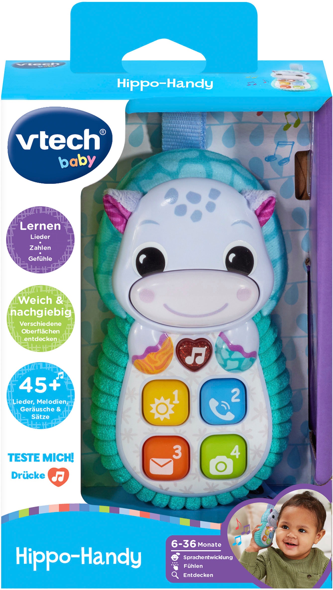 Vtech® Spieltelefon »Vtech Baby, Hippo-Handy«