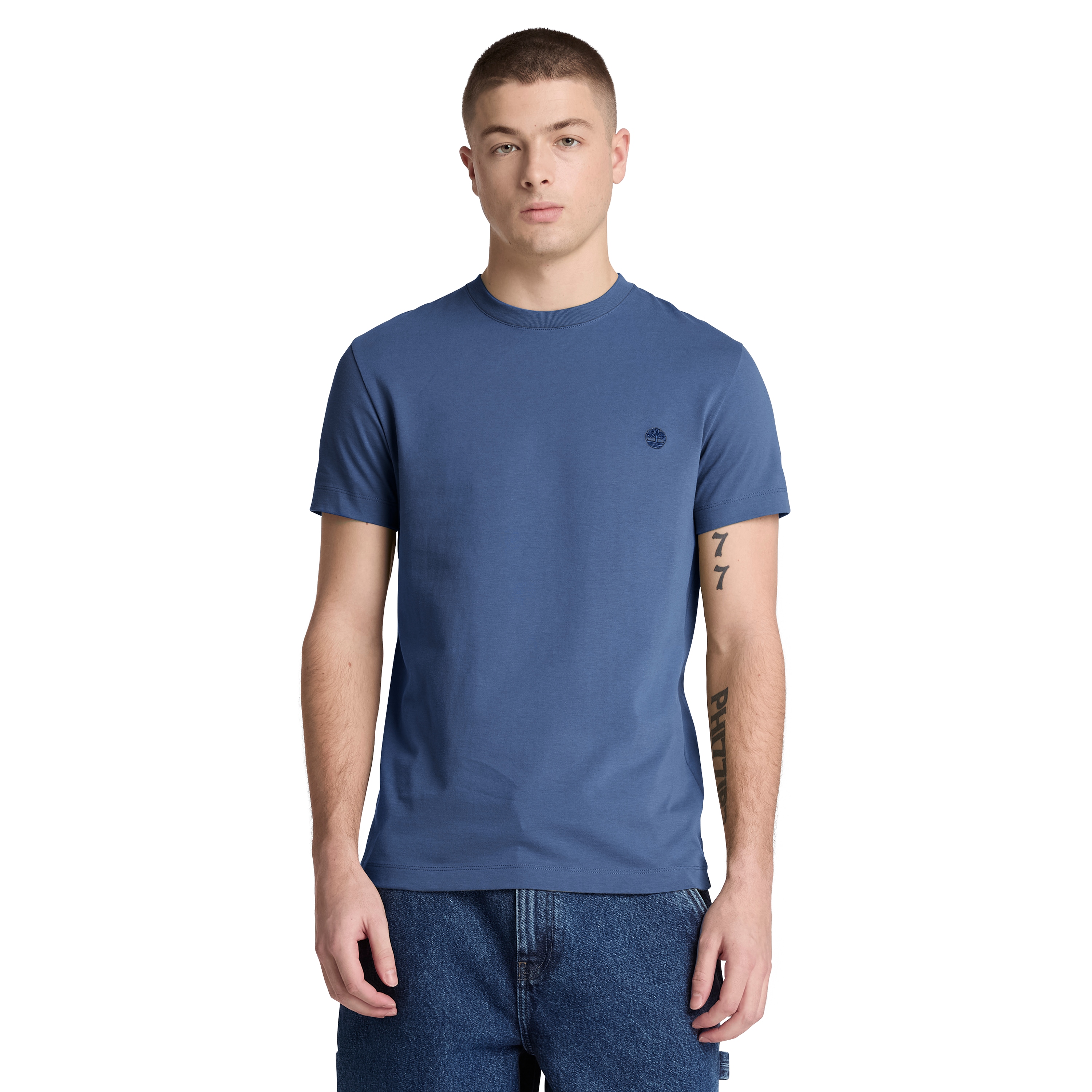 Timberland T-Shirt "DUNSTAN RIVER - SS Tee (Slim)" mit Rundhalsausschnitt, Kurzarm-Design, aus Baumwolle