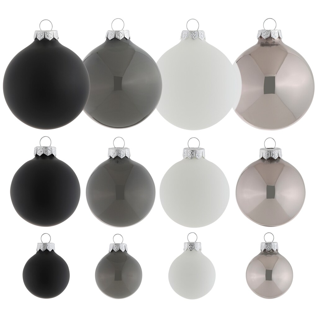 andas Weihnachtsbaumkugel »Lykka, Weihnachtsdeko, Christbaumschmuck, Christbaumkugeln Glas«, (Set, 40 St.)