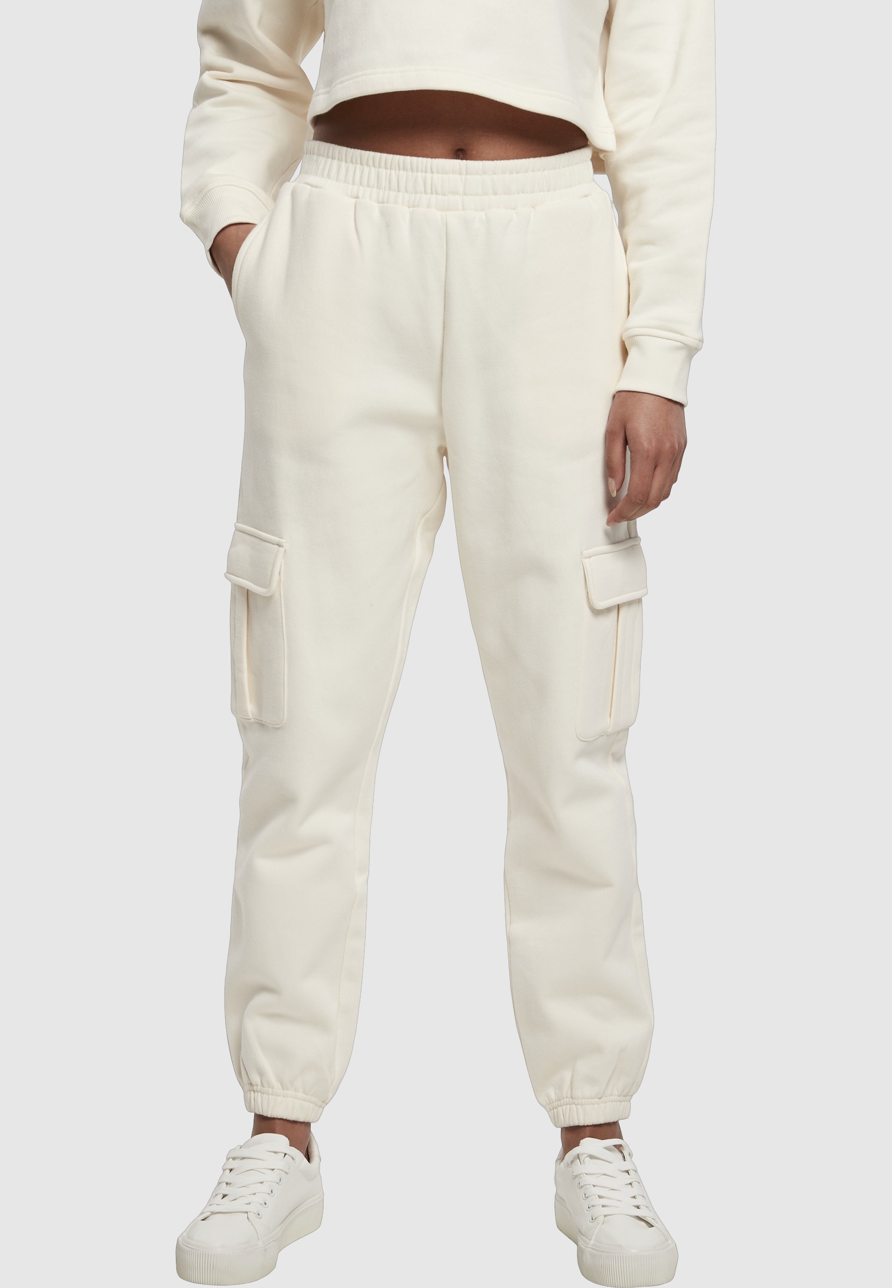 URBAN CLASSICS Jogginghose »Urban Classics Damen Ladies High Waist Cargo Sweat Pants«