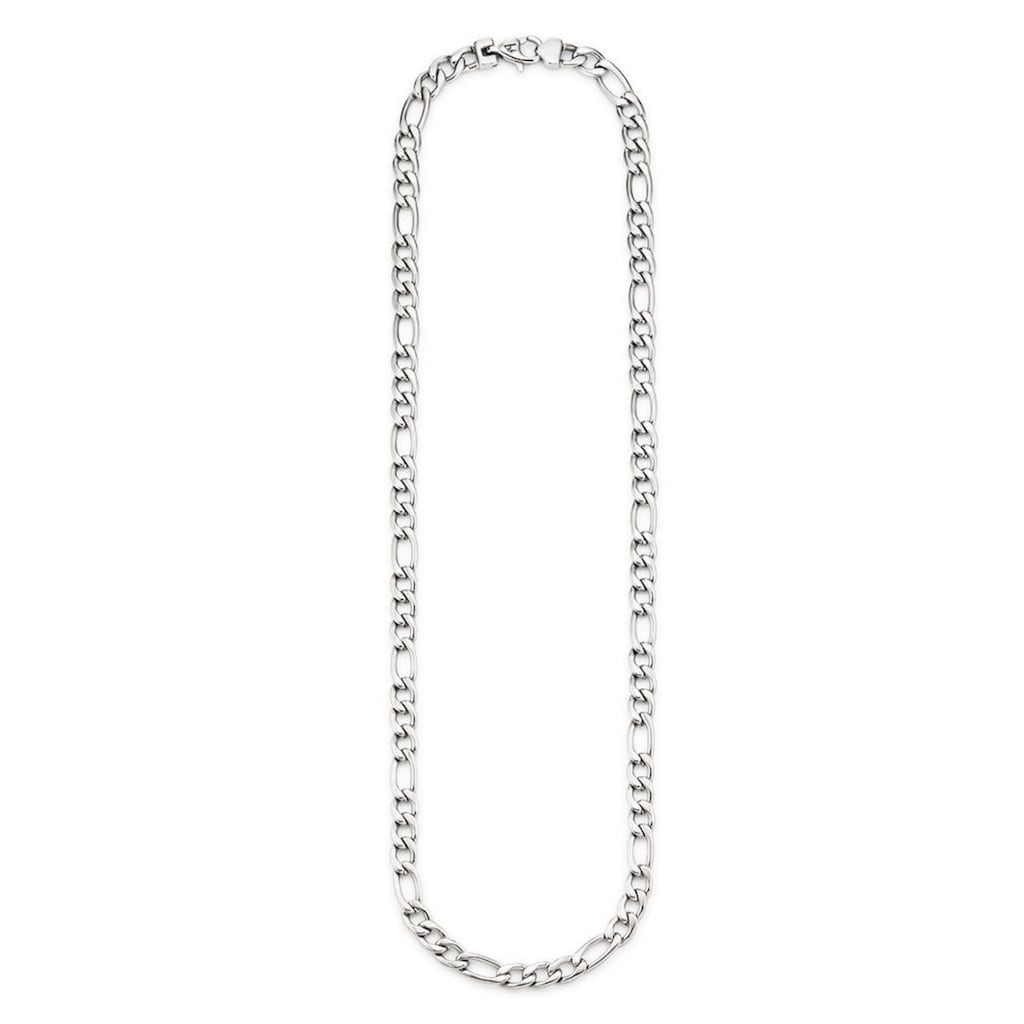 Bruno Banani Edelstahlkette »Schmuck Geschenk, Halskette Figarokette Silber«