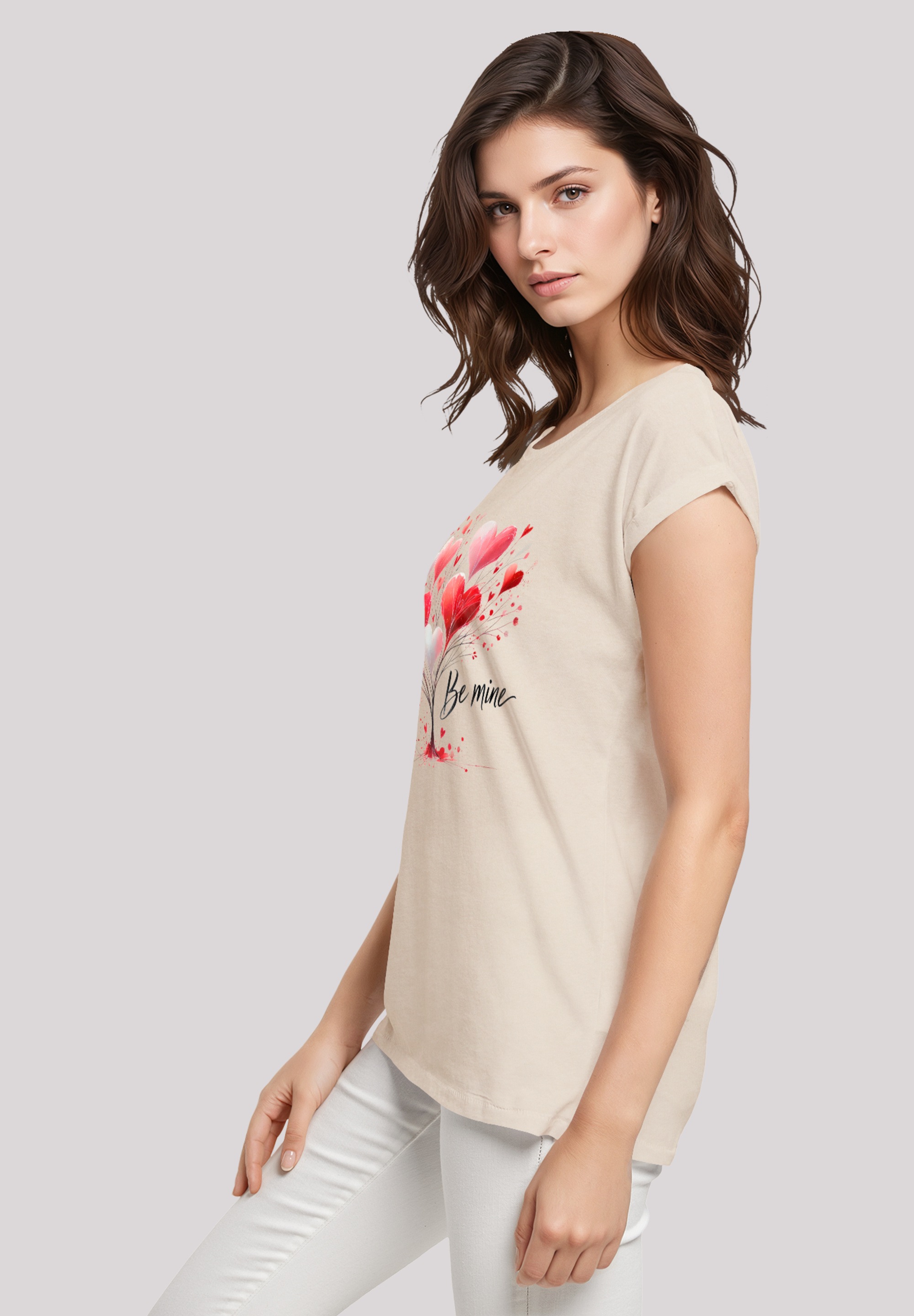 F4NT4STIC T-Shirt »Herzbaum Be Mine!«, Premium Qualität