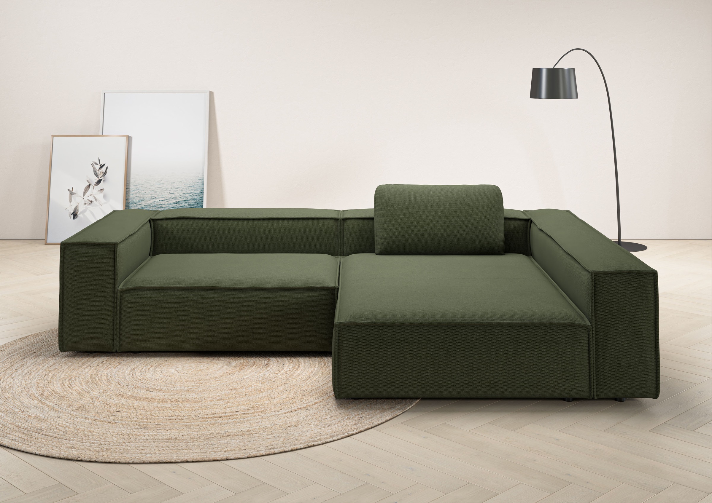 Places of Style Ecksofa "Watertown, moderne XXL L-Form, 306 cm breit", Komf günstig online kaufen