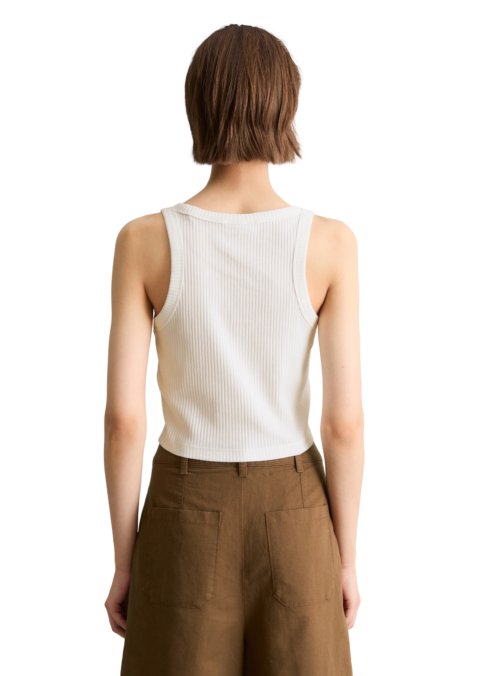 Marc O'Polo DENIM Tanktop slim cropped aus Stretch-Jersey