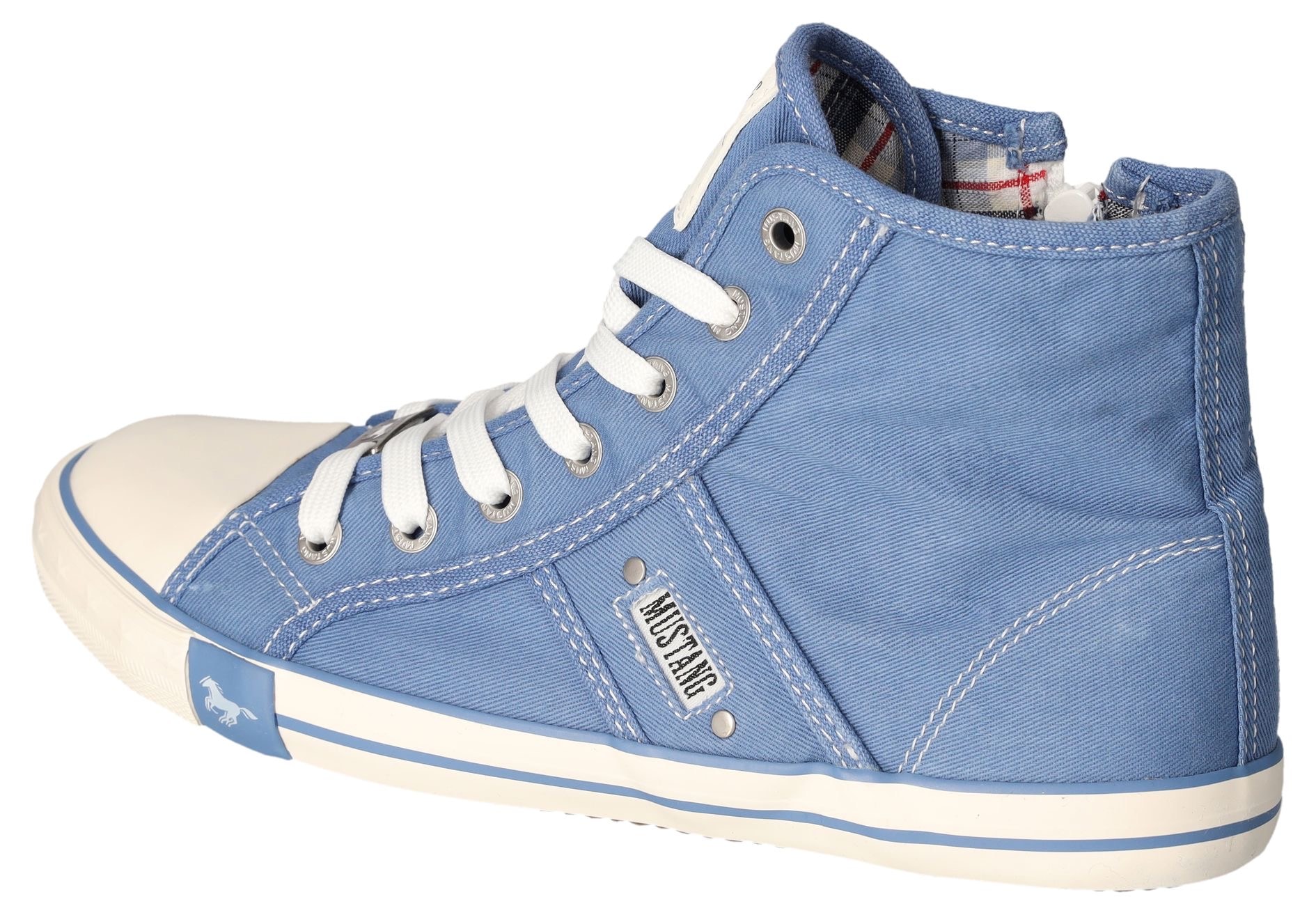 Mustang Shoes Sneaker »High-Top-Sneaker, Freizeitschuh«, High Top-Sneaker, Schnürschuh mit Label in der Laufsohle