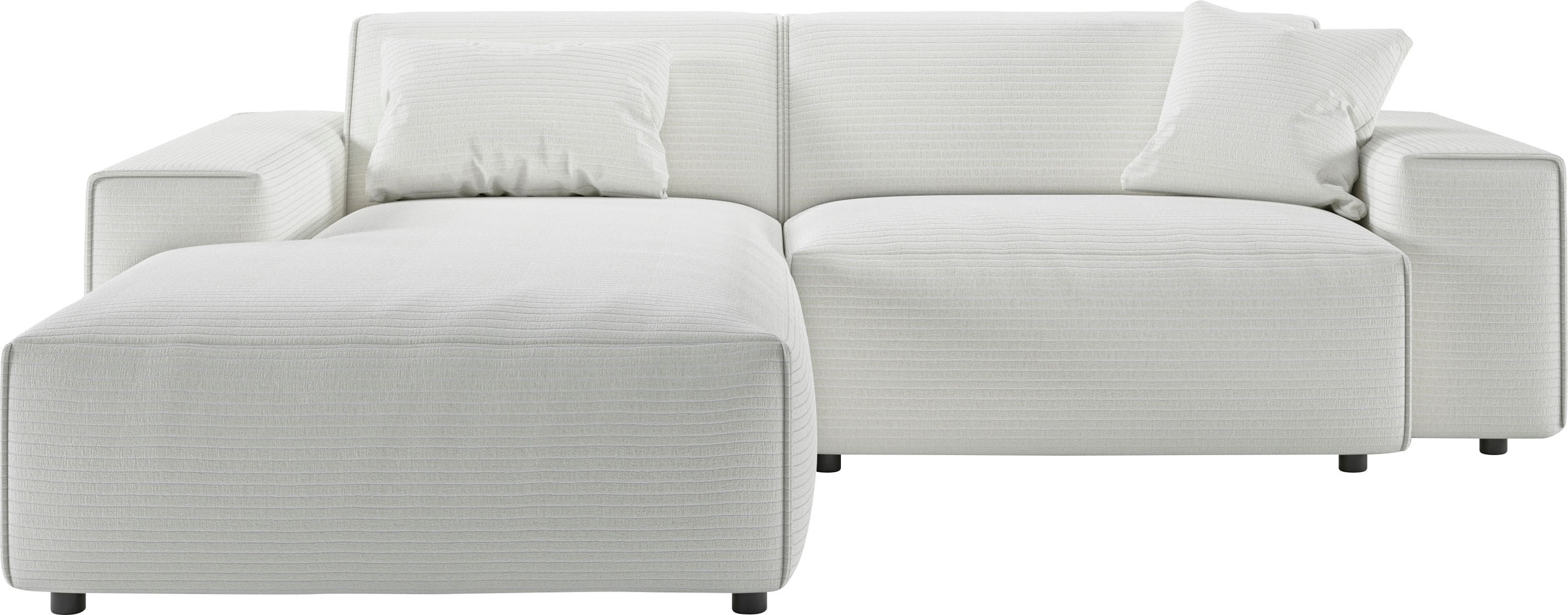 andas Ecksofa »Glimminge L-Form auch in Breitcord, Feincord + Easy care-Bezug,«, Breite 234, Zierkissen