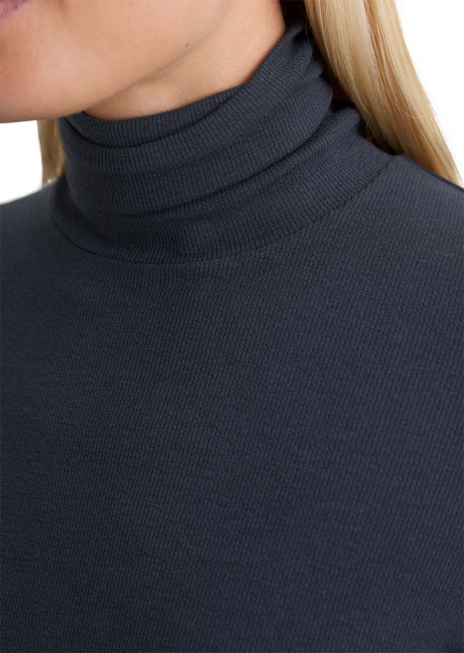 Marc O'Polo Langarmshirt »aus soft geripptem Jersey«
