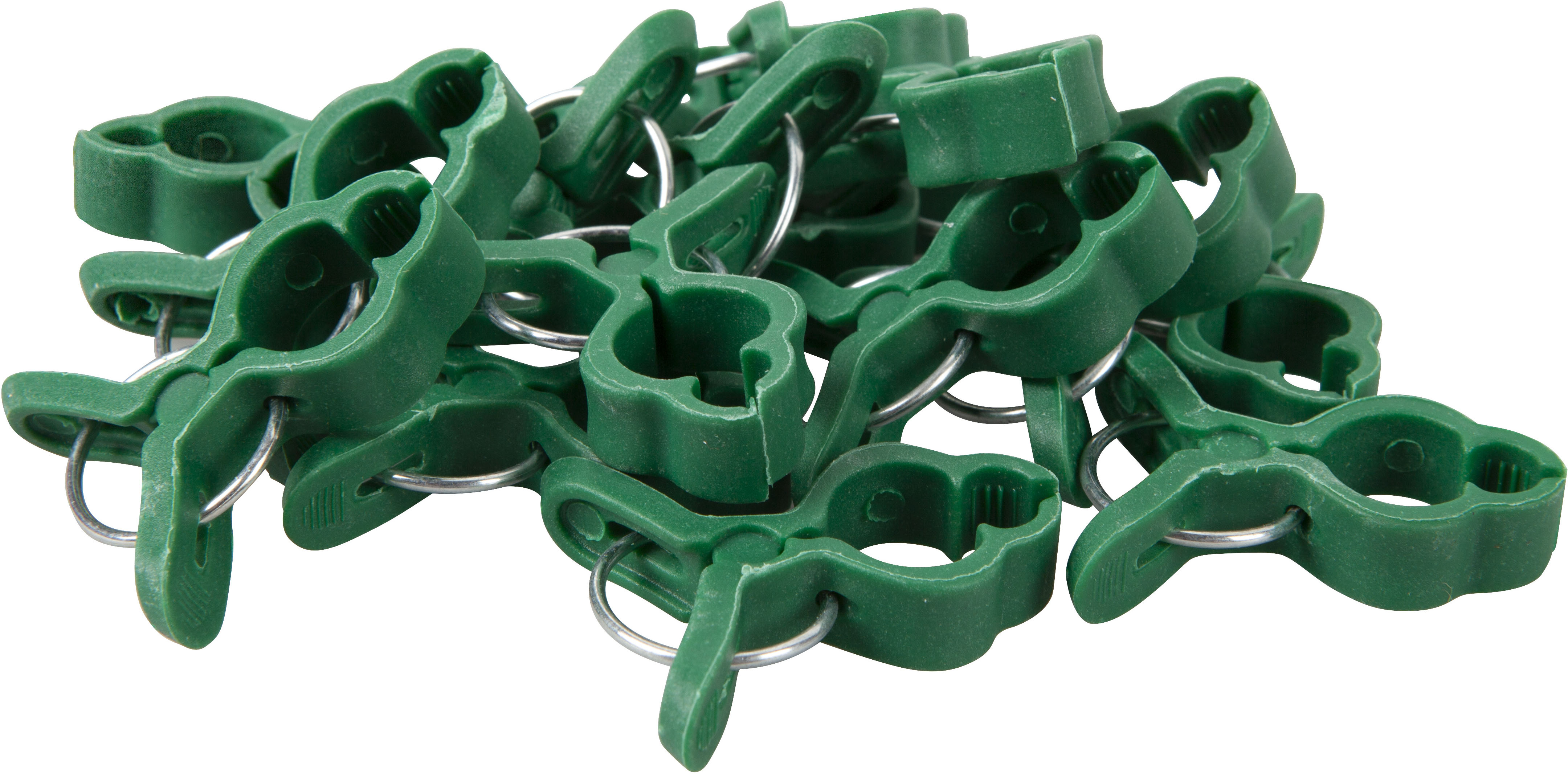 Windhager Rankhilfe "Pflanzenclips Mini zum befestigen von Ästen, Pflanzklammern 15 Stk." Pflanzenhalter, grün