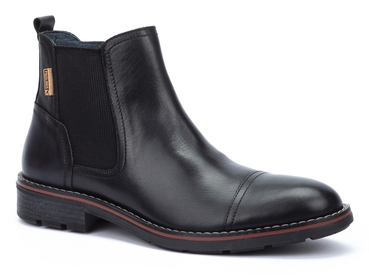 PIKOLINOS Chelseaboots »YORK«, Blockabsatz, Businessmode, Stiefelette mit Stretcheinsatz