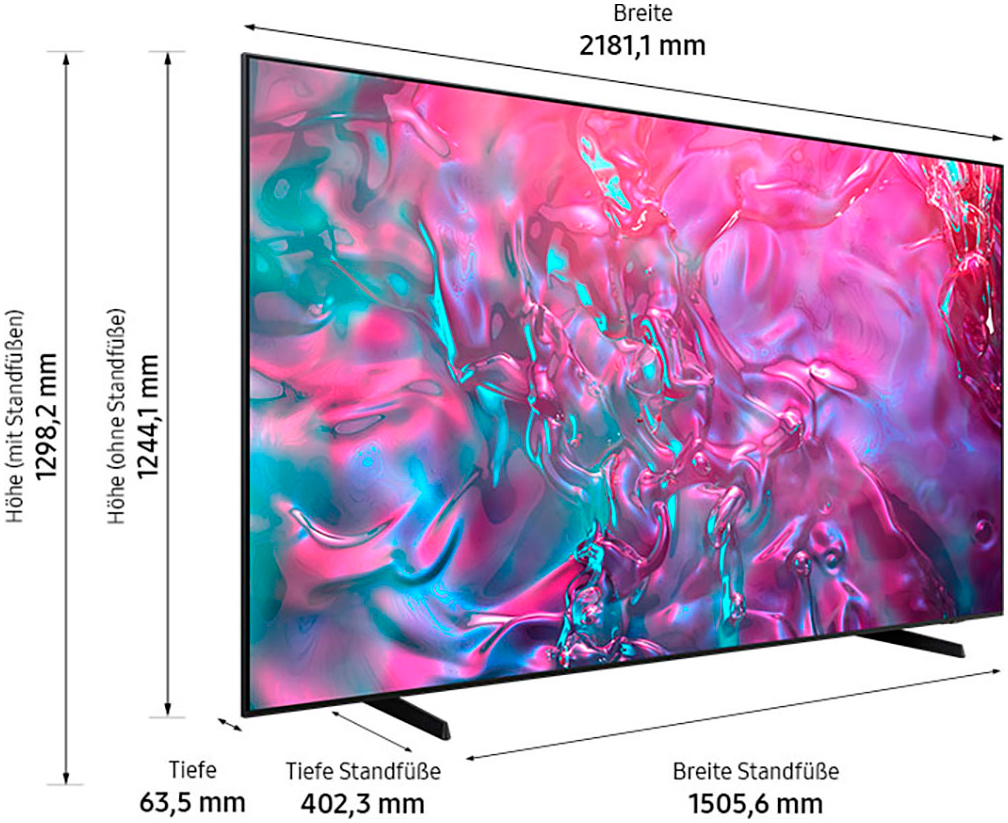 Samsung LED-Fernseher »GU98DU9079U« 249 cm/98 Smart-TV Crystal UHD, Q-Symphony, Dolby Surround Sound, Triple Tuner, Smart-Hub