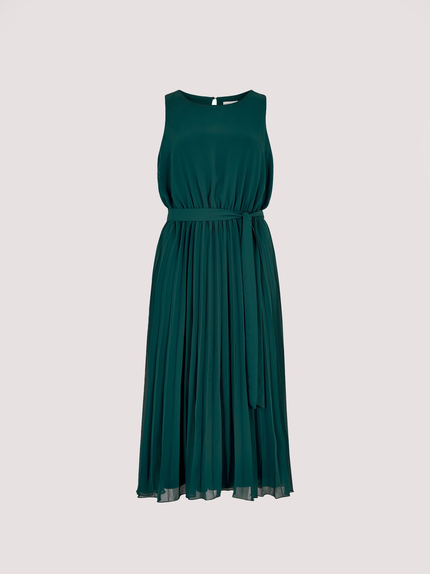 Apricot Plisseekleid »Midikleid« Stoffgürtel,  mit Bindeband