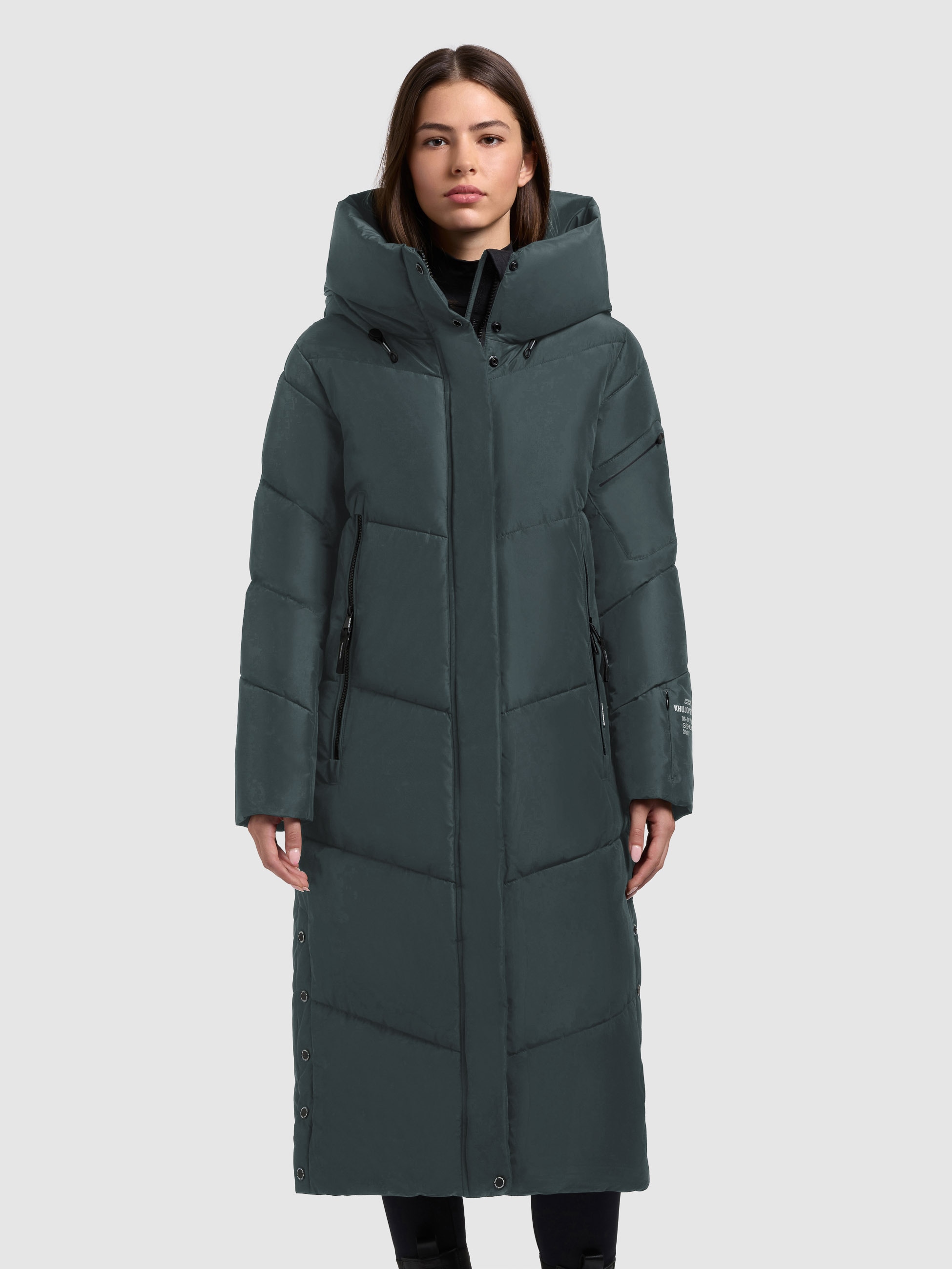 khujo Steppmantel "PULSET MATT" große Kapuze, Reißverschlusstaschen günstig online kaufen