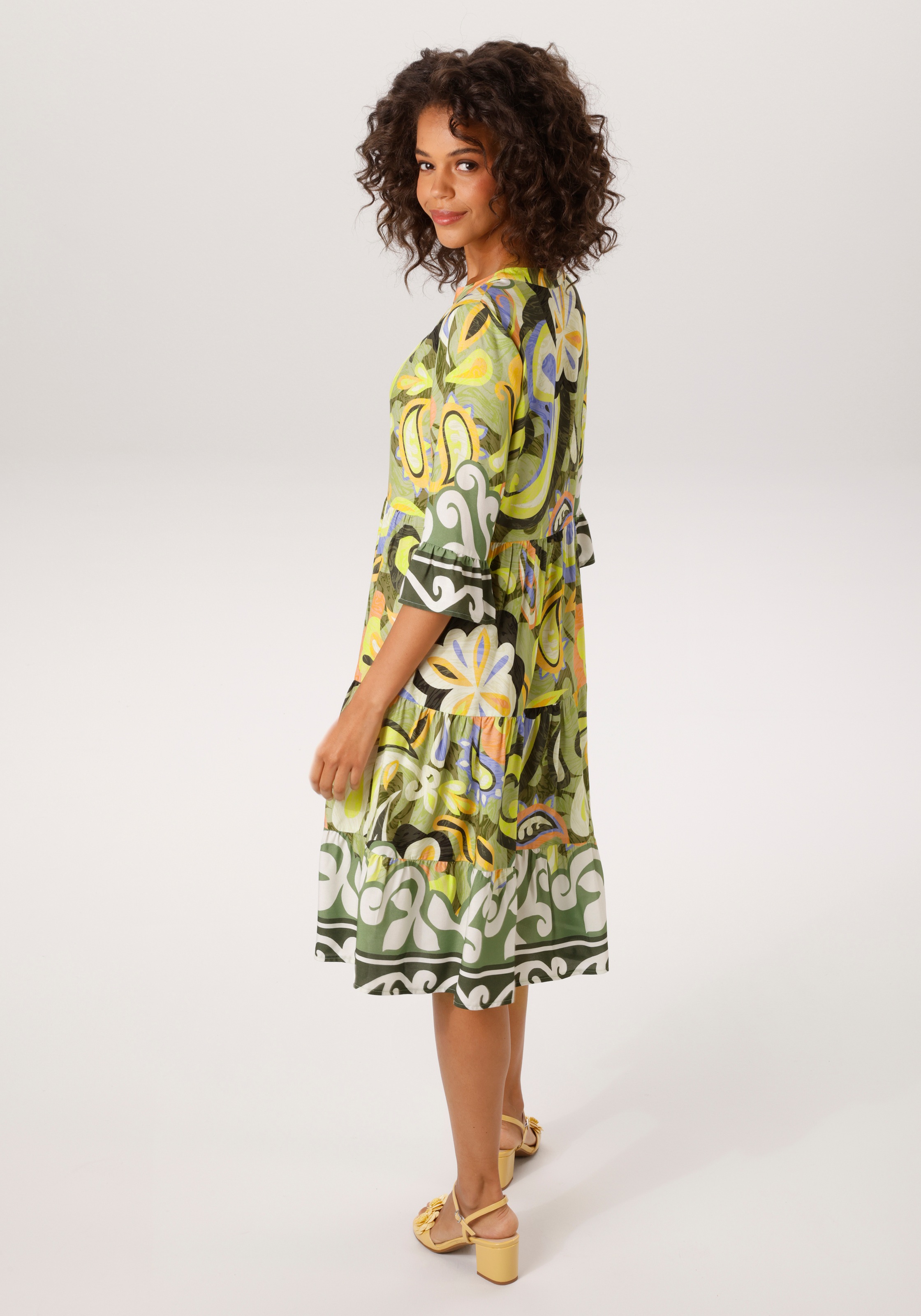 Aniston CASUAL Tunikakleid mit farbenfrohen, großflächigem Paisley-Druck - günstig online kaufen