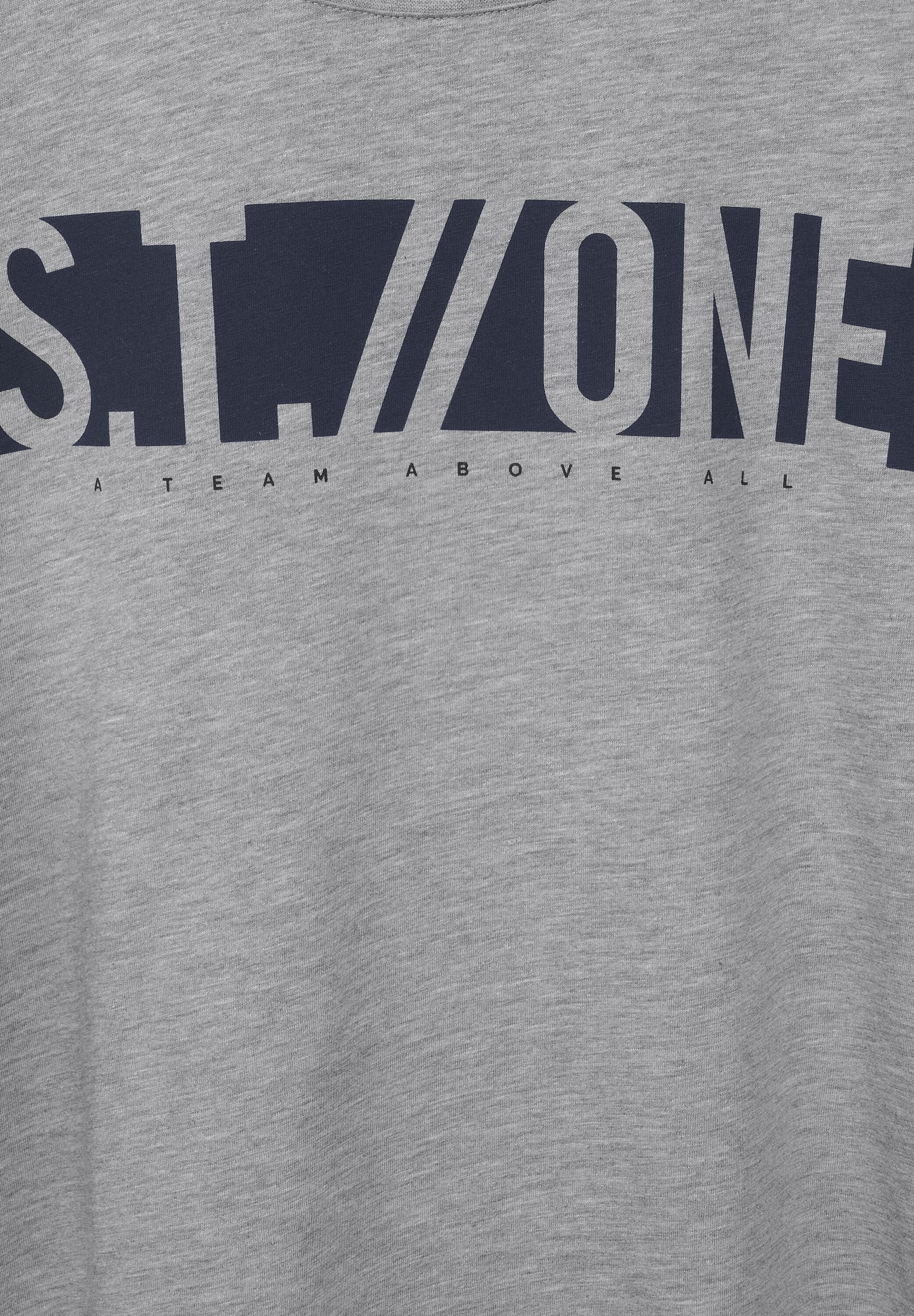 STREET ONE MEN T-Shirt, mit Wording-Print