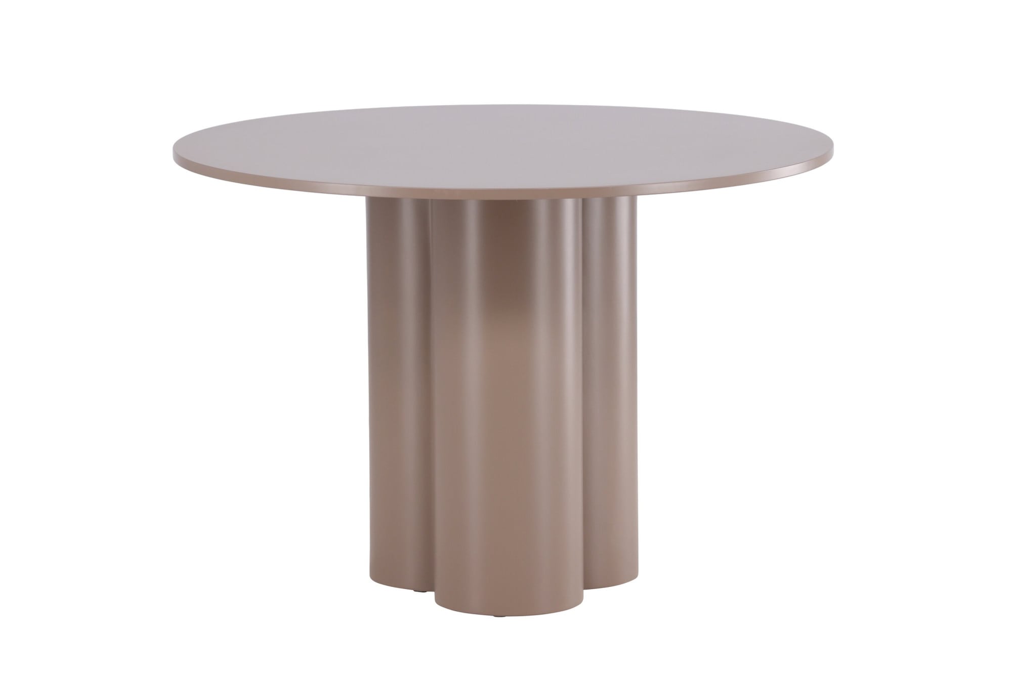 Venture Home Esstisch »Olivia, runder Esstisch in warmem Dunkelbraun, Ø 110 cm« Esszimmertisch, MDF, rund, dunkler Holzton, modern, stilvoll
