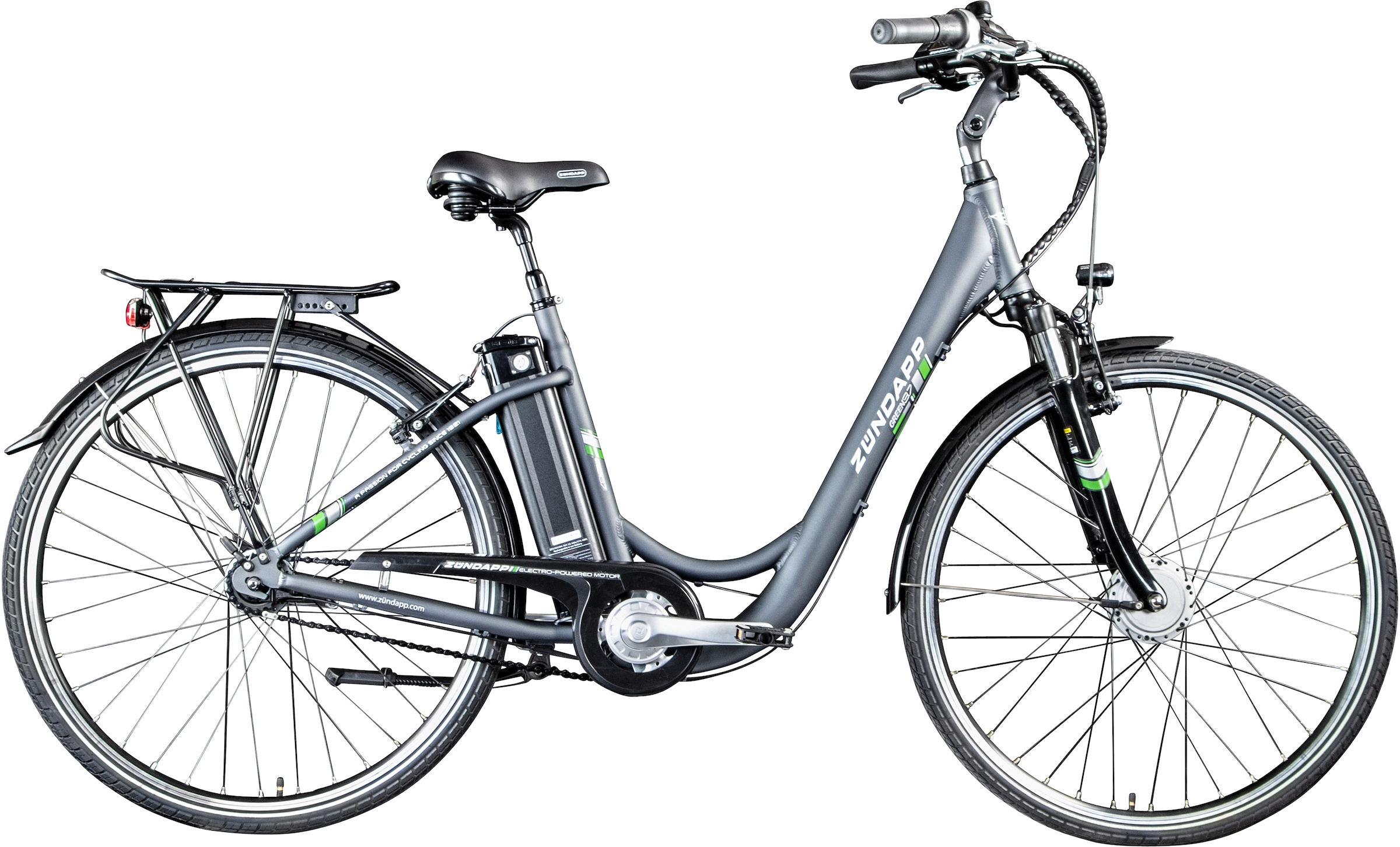 E-Bike »Green 3.7«, 7 Gang, Frontmotor 250 W, Pedelec
