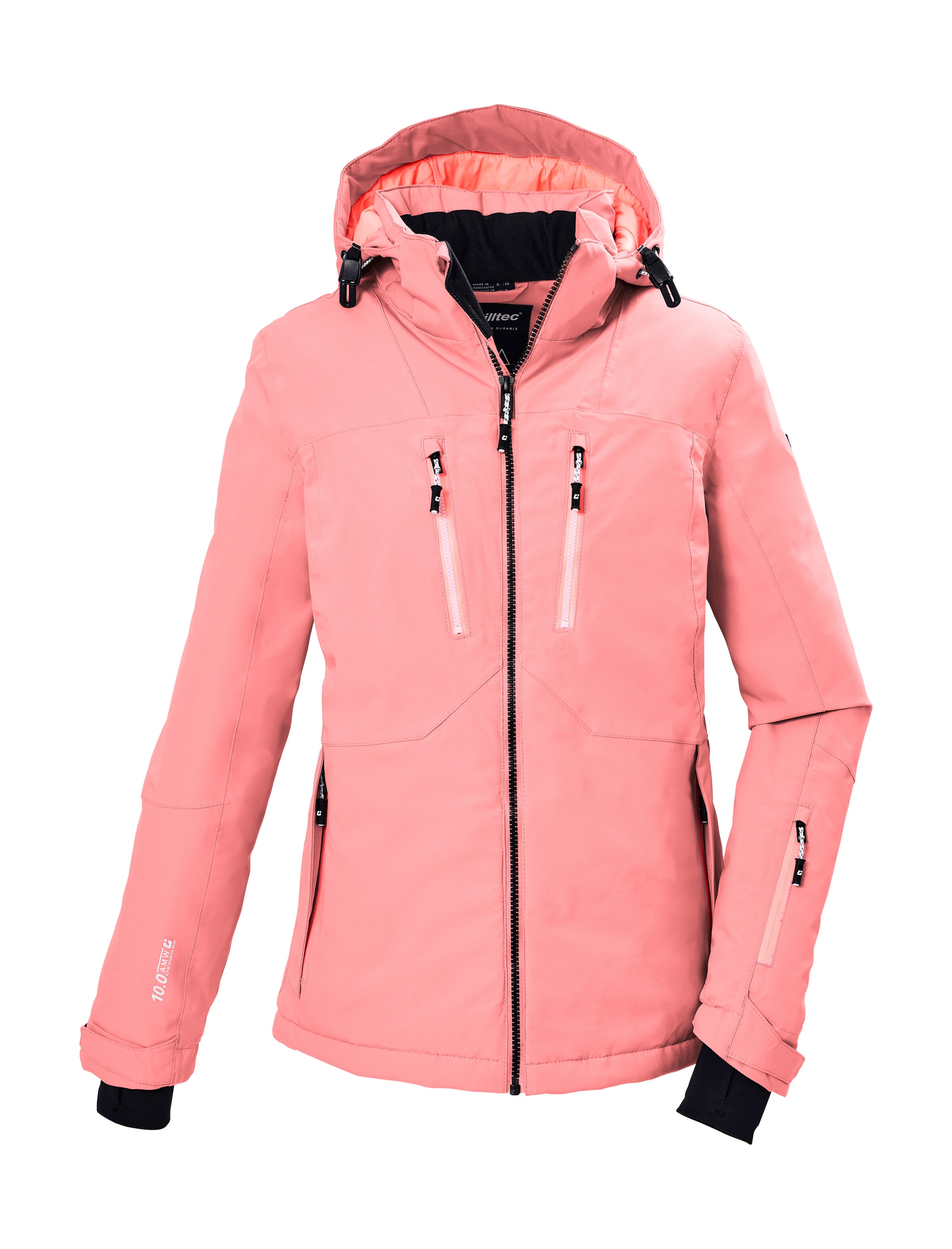 KILLTEC Damen Skijacke "KSW 282 WMN SKI JCKT"hellpink, Gr. 46, Obermaterial: 100% Polyester;Futter: 100% Polyamid;Füllung: 100% Polyester, Jacken,