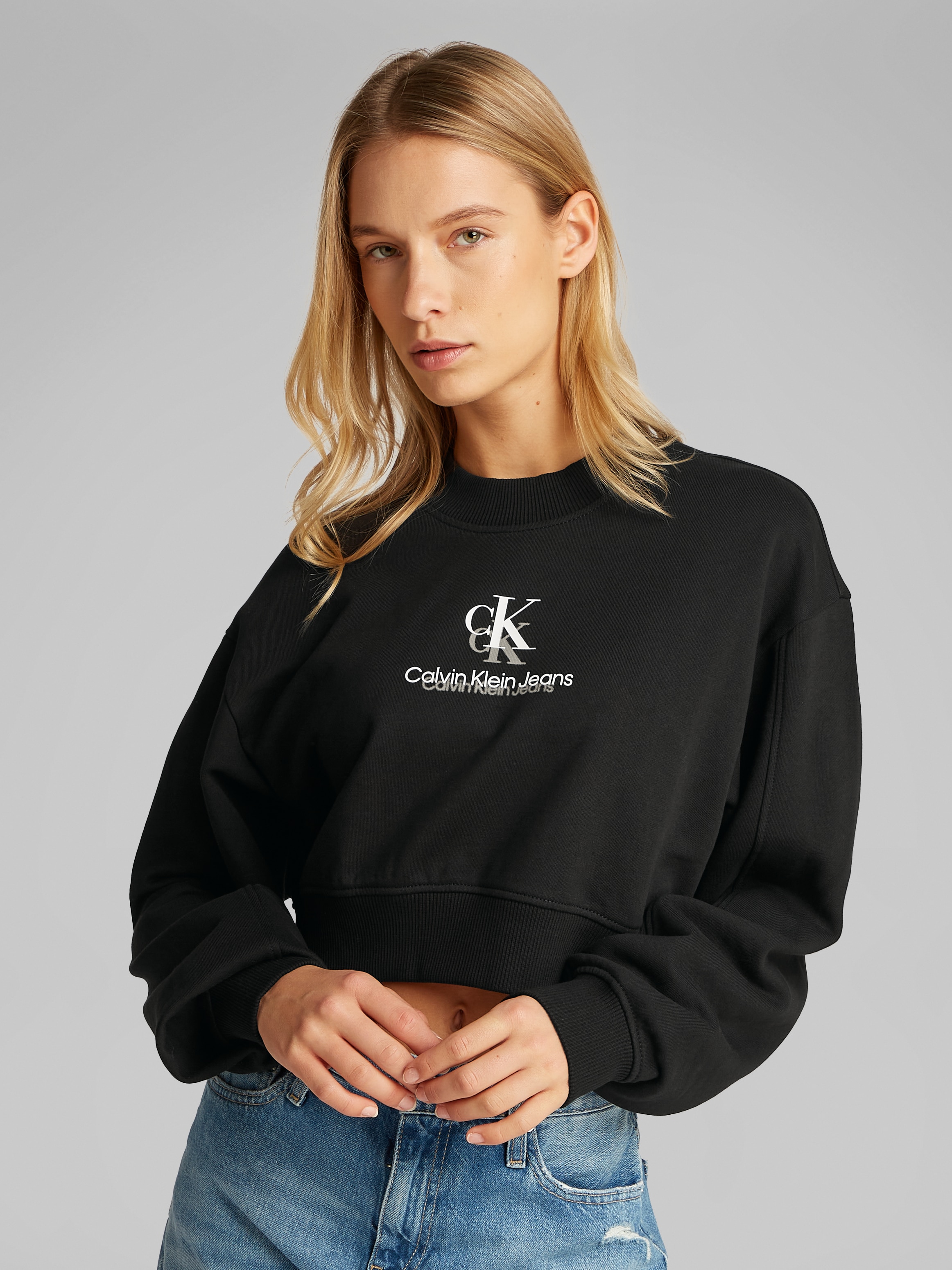 Calvin Klein Jeans Sweatshirt »SHADOW GRAPHIC CREWNECK«, mit Logo