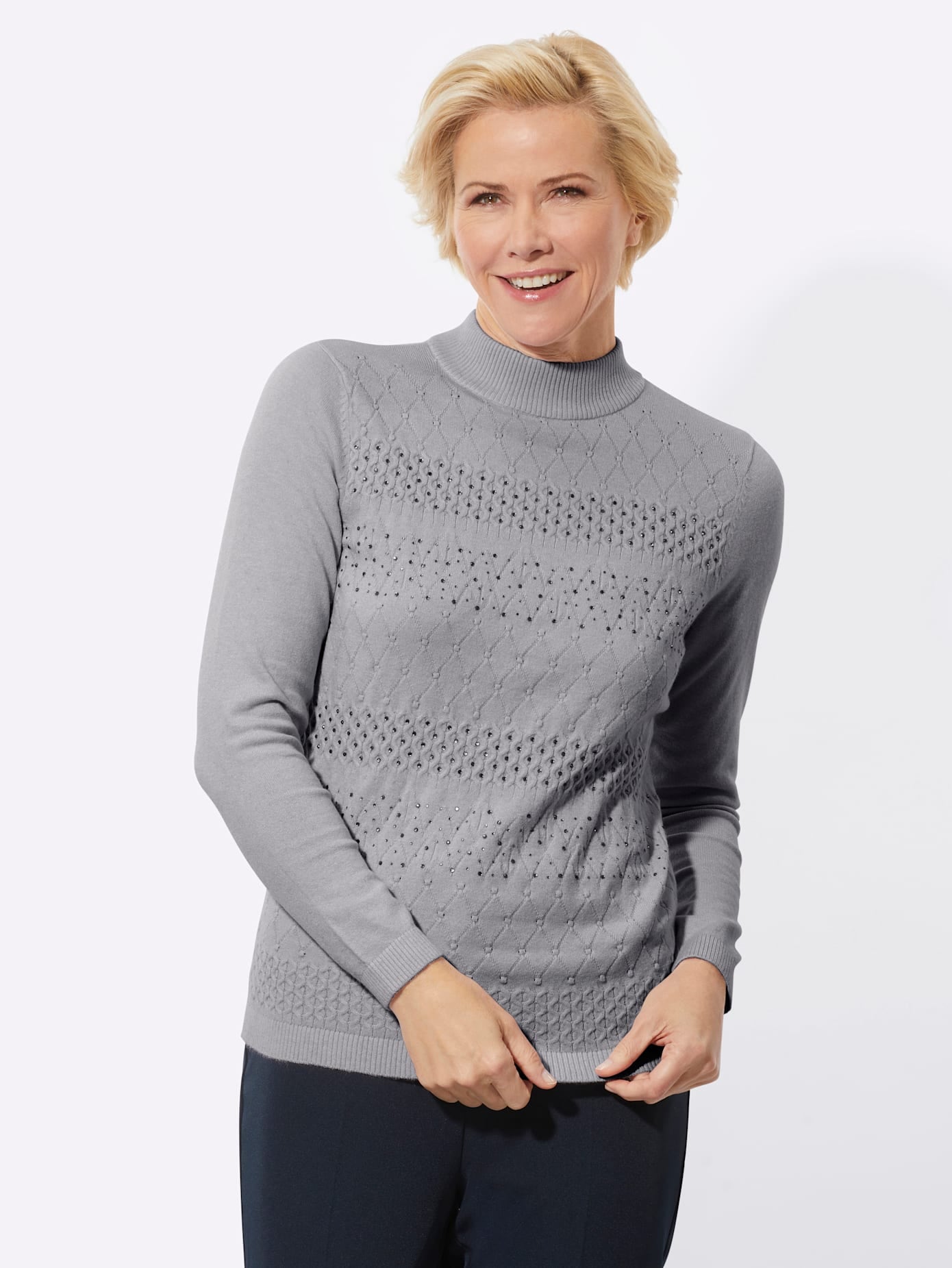 Classic Stehkragenpullover "Stehkragen-Pullover" günstig online kaufen