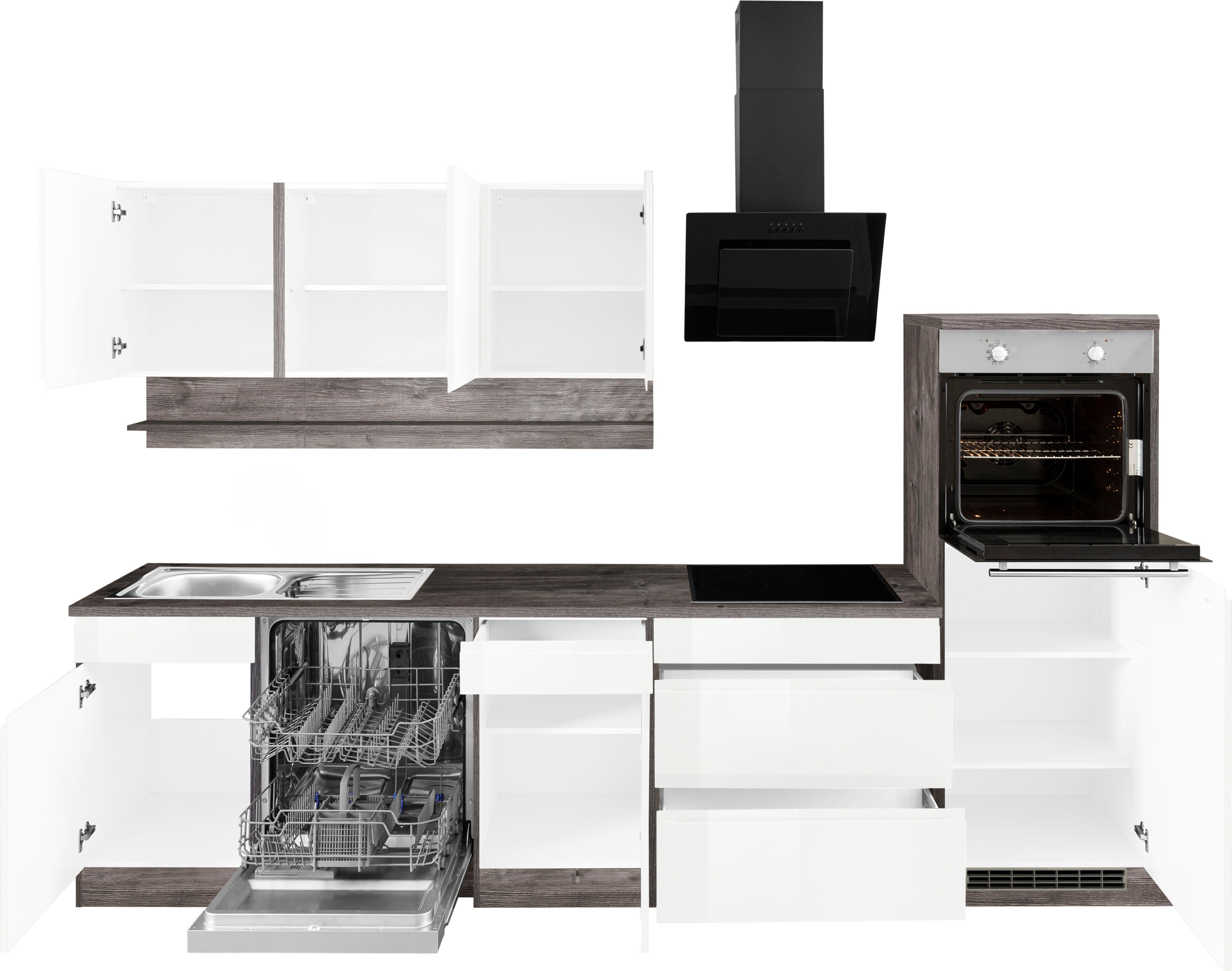 Thumbnail - KOCHSTATION Küchenzeile "KS-Virginia" Breite 300 cm, ohne E-Geräte