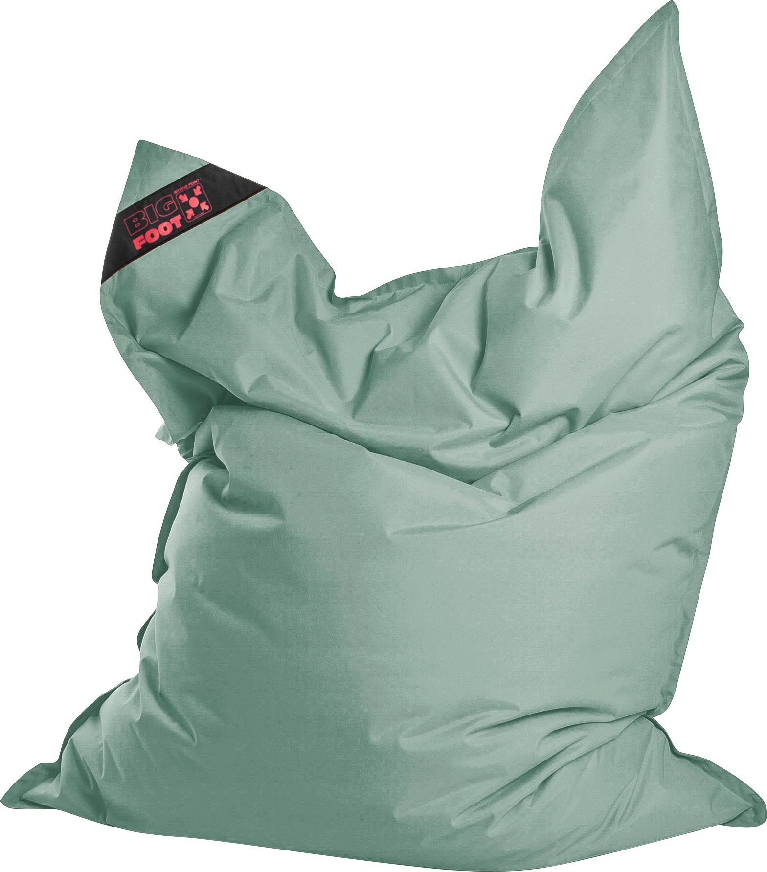 Sitzsack MAGMA HEIMTEX "BigFoot SCUBA", braun (eukalyptus), B:170cm H:20cm, Bezug: 100% Polyester, Sitzsäcke, Sitzsack