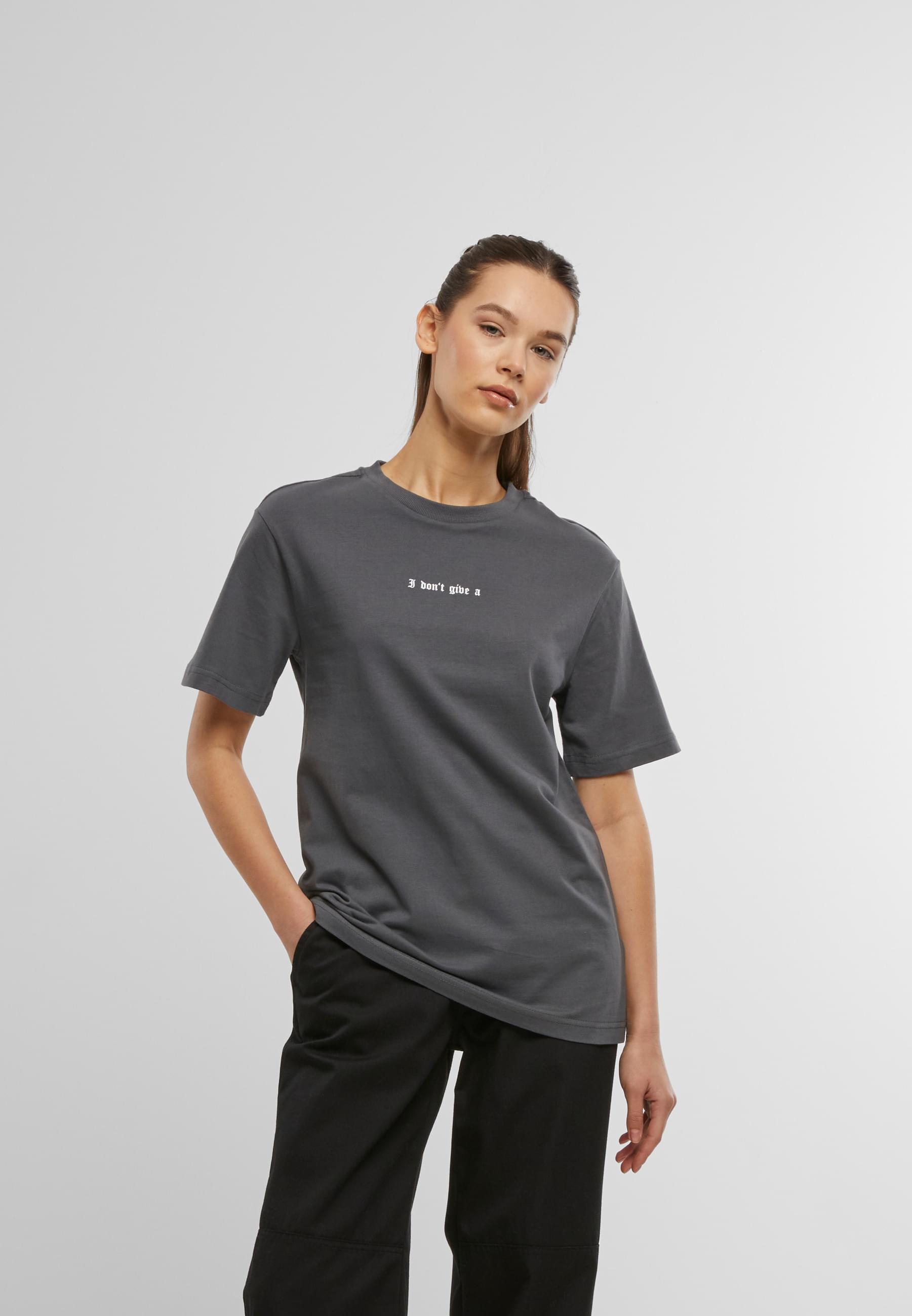 Miss Tee Kurzarmshirt »Miss Tee Damen I Don't Give A F Tee«, (1 tlg.)
