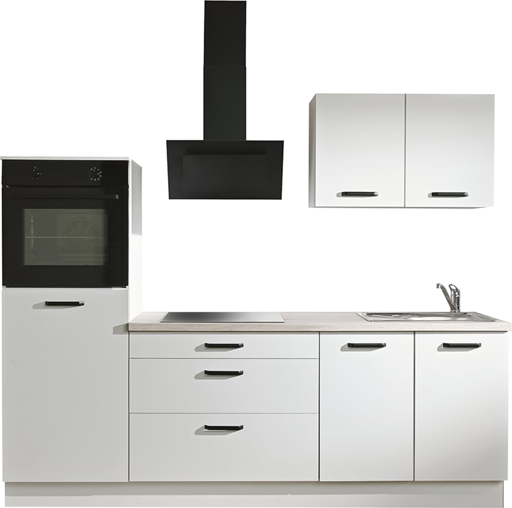 wiho Küchen Küchenzeile »Compact« Breite 240cm, wahlweise mit Geräten (ohne Kühlschrank))