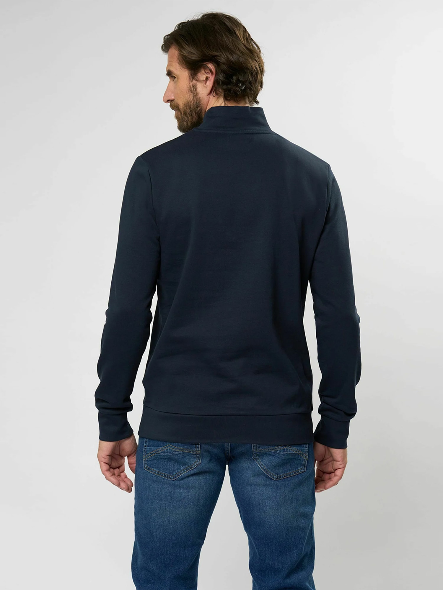 MCS Strickpullover »MCS sweatshirt with half-zip Clement«