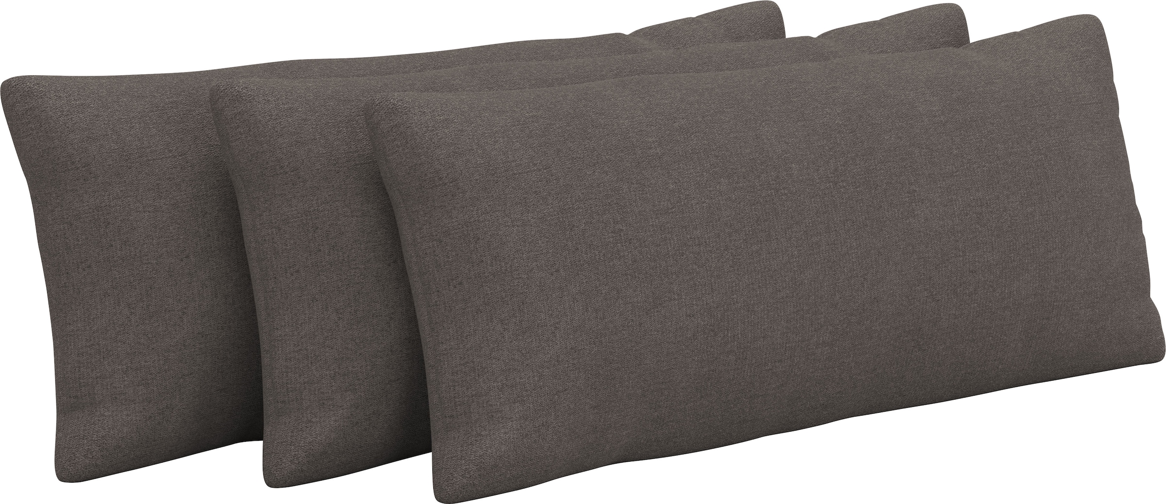 Auflagekissen SIT & MORE "Emely", grau (fango), B:65cm H:25cm T:10cm, 100% Polyester, Polsterauflagen 2