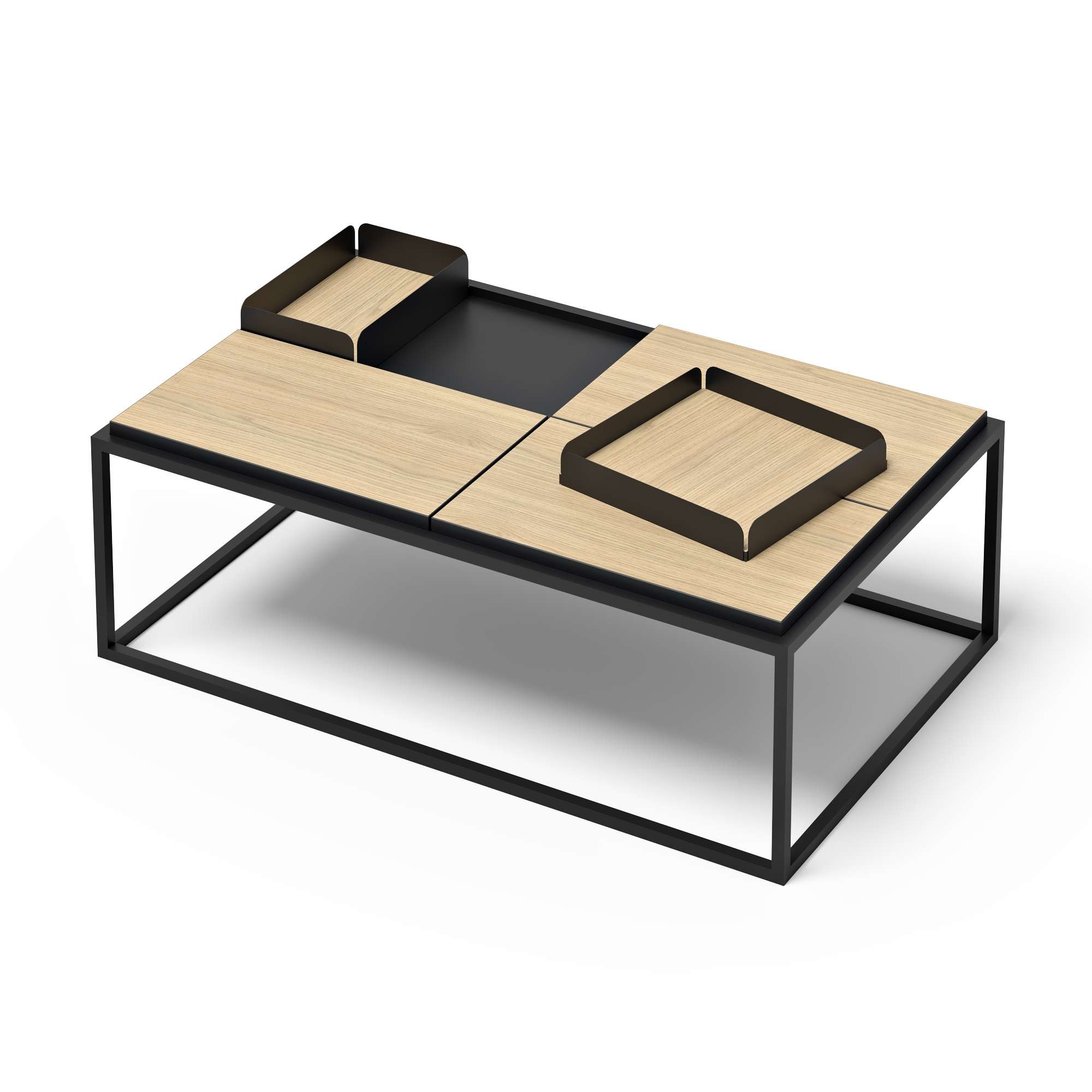 TemaHome Couchtisch »Douro Sofatisch, Wohnzimmertisch, Kaffeetisch,«, mit Metallgestell, Breite 120 cm, mit 3 oder 4 kleine tischplatten