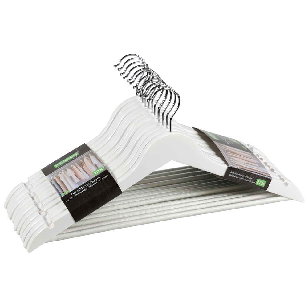 KESPER Kleiderbügel "Formkleiderbügel, 12er Set, FSC" mit rutschfestem Hose günstig online kaufen