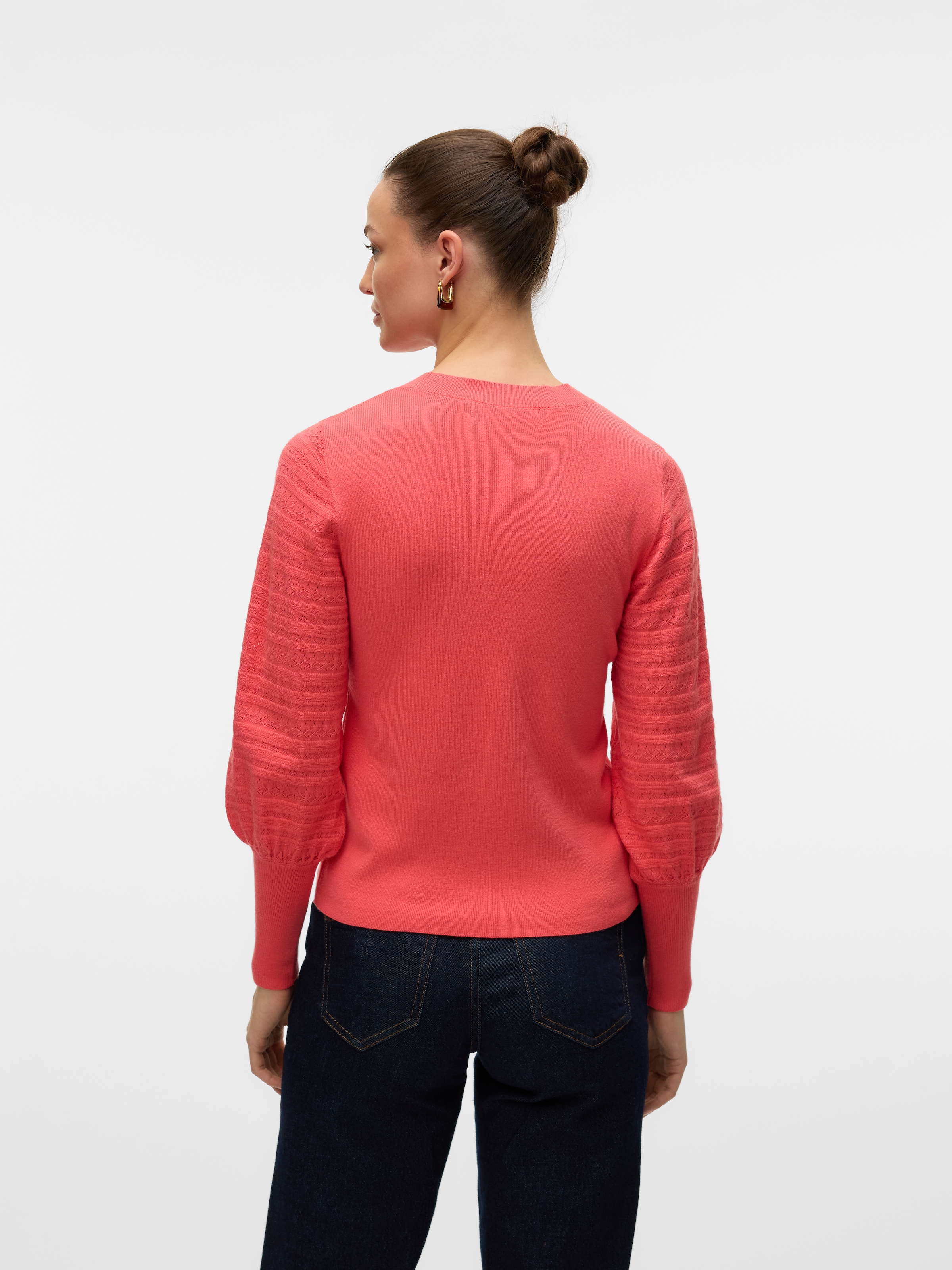 Vero Moda Strickpullover »VMHOLLYPOINTELLE LS O-NCK PULLOVE GA BOO«