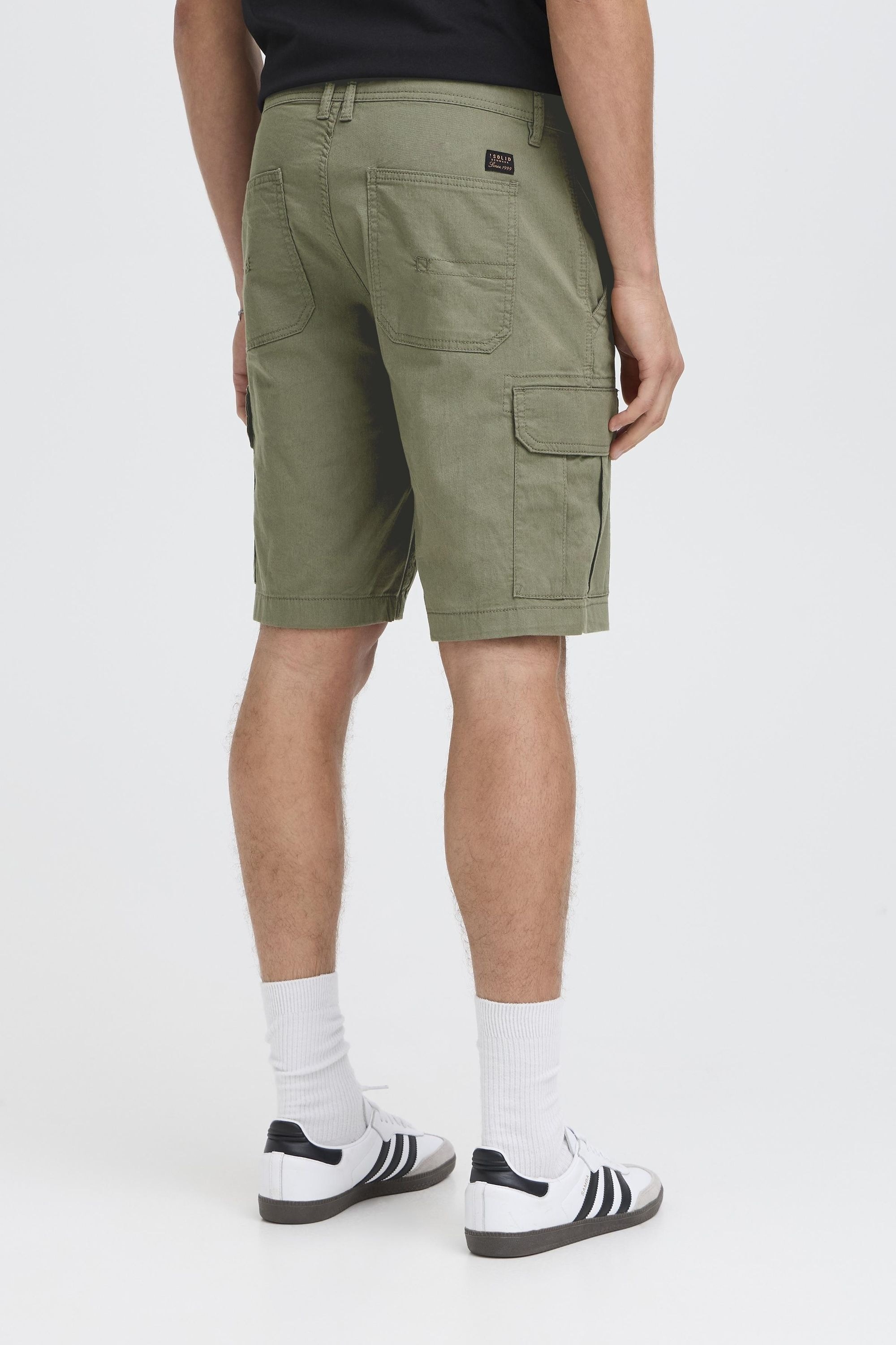 !solid SDKALLANT Cargo Shorts Dusty Olive M 3