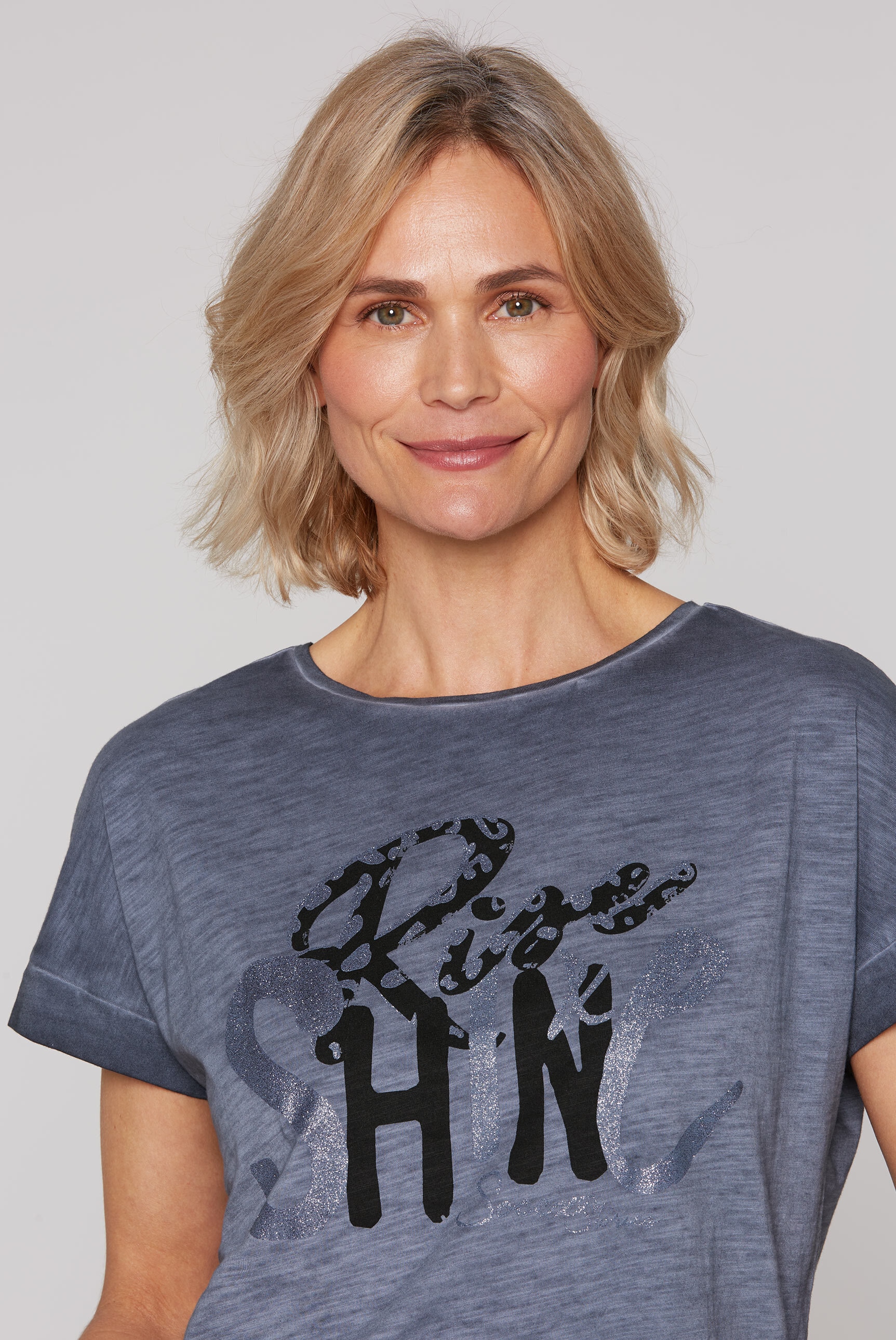 SOCCX Rundhalsshirt, mit Gummizug im Saum