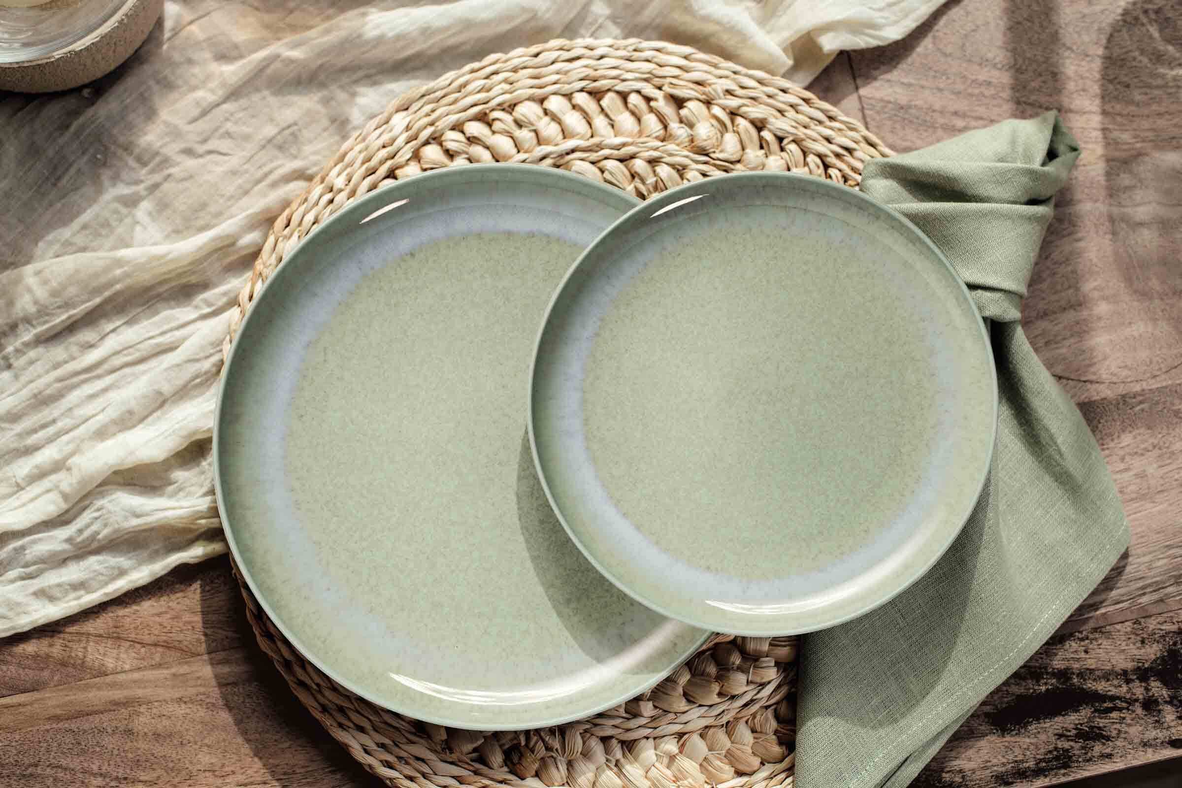 like. by Villeroy & Boch Geschirr-Set »Tafel-Set Perlemor Alga 4er Set grün«